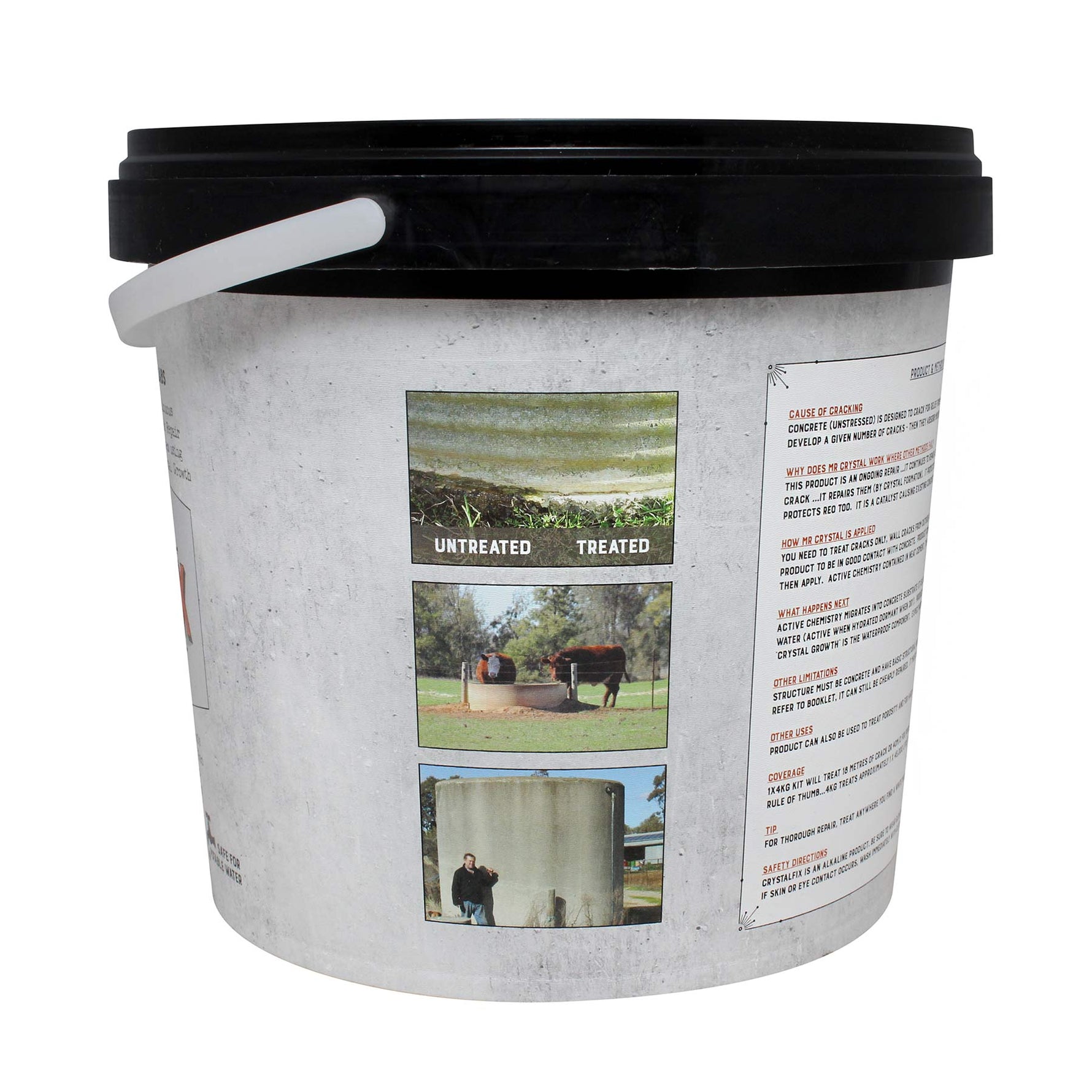 Mr Crystal Concrete Tank & Trough Repair Kit