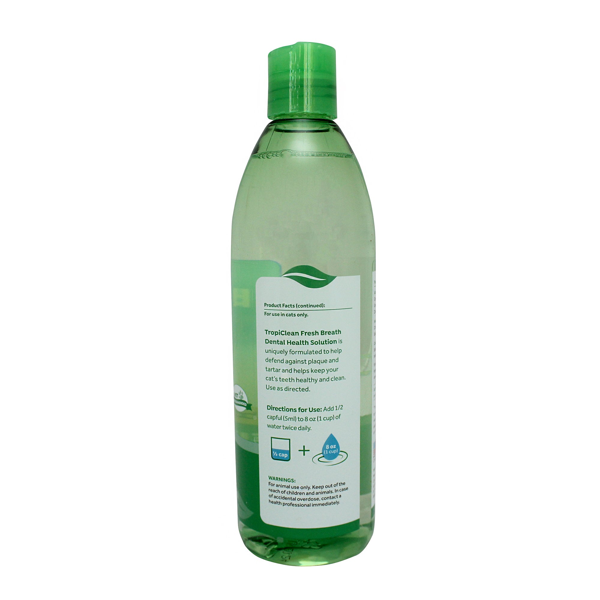 Tropiclean Fresh Breath Dental Health Solution for Cats 473mL