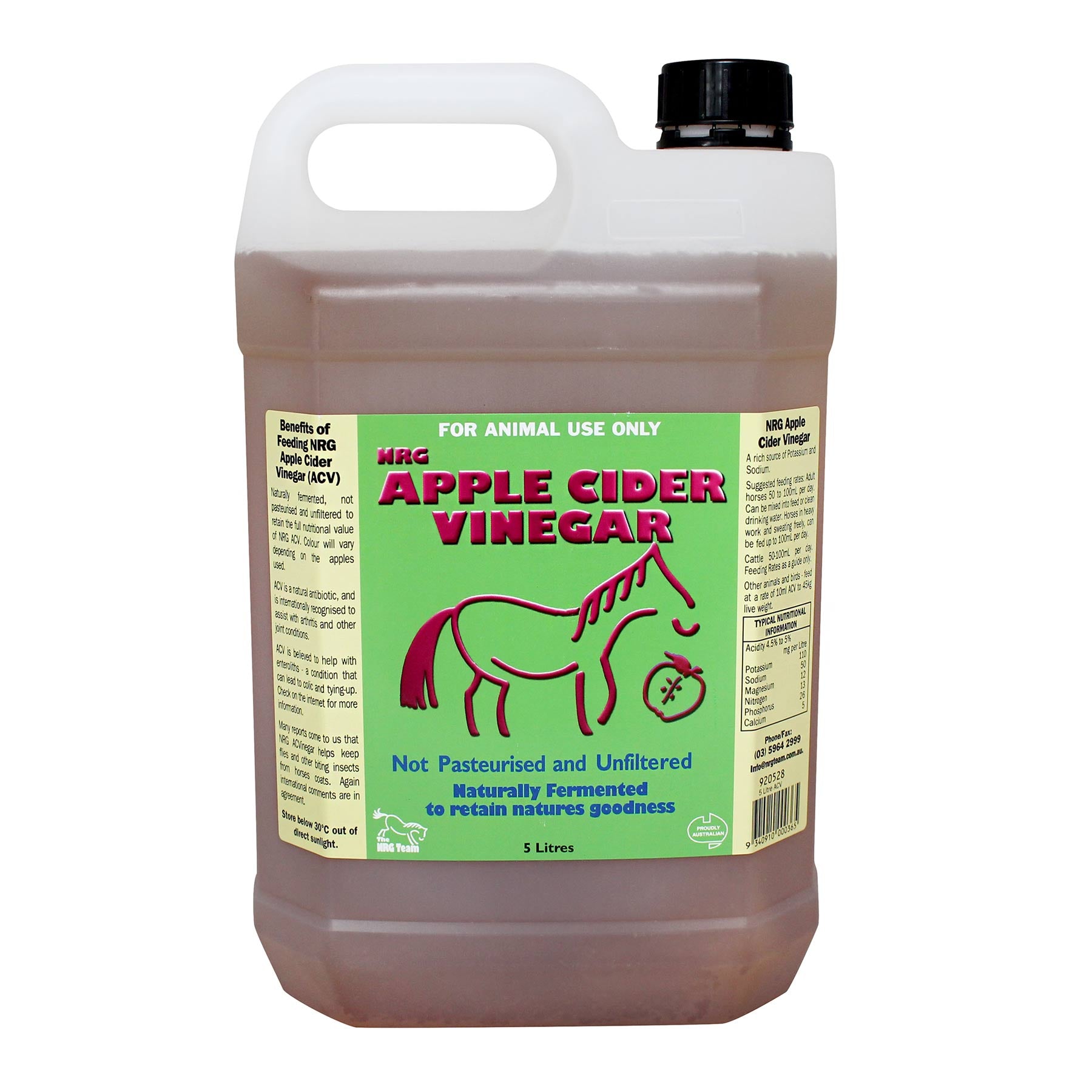 NRG Apple Cider Vinegar 5L