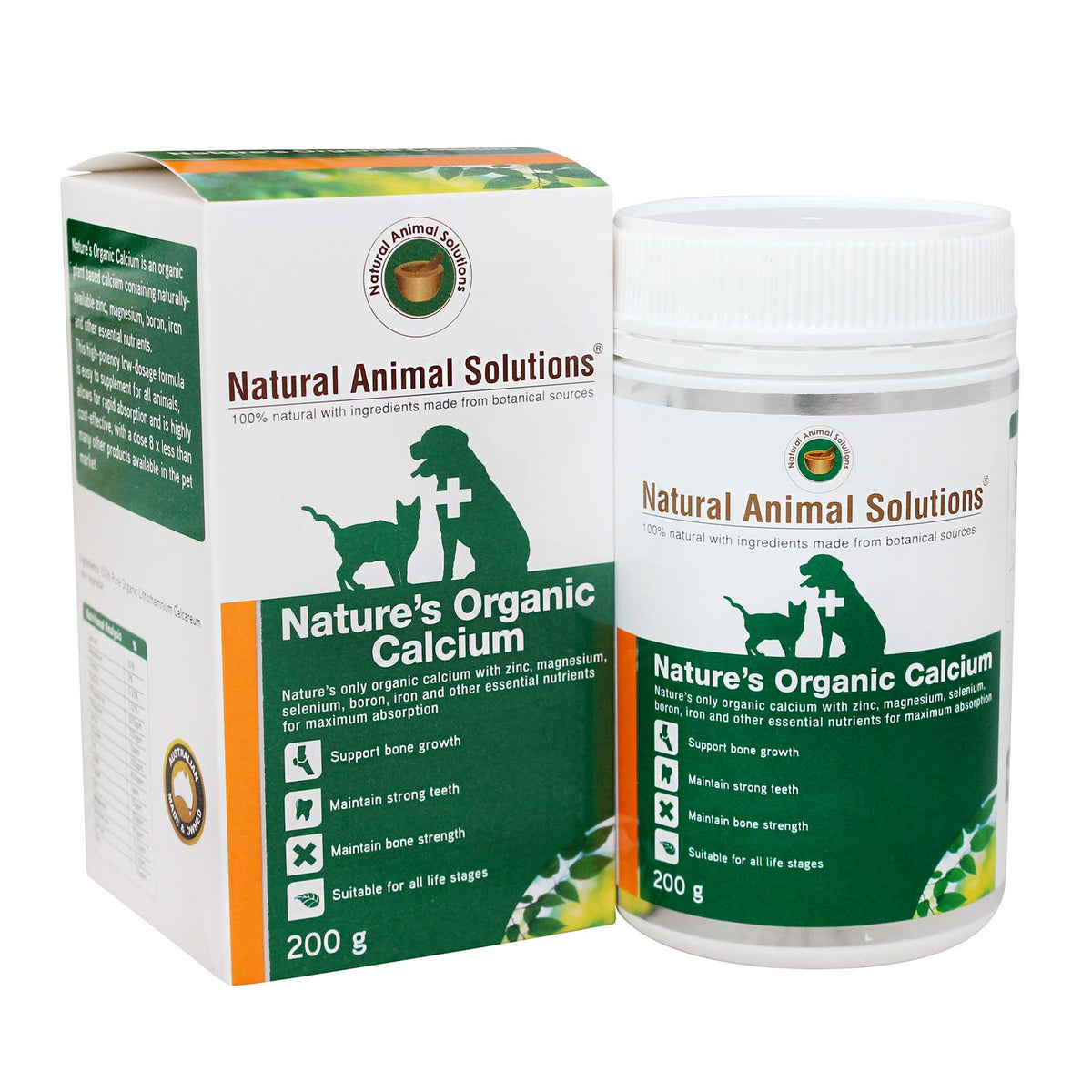 Natural Animal Solutions Nature&#39;s Organic Calcium 200g