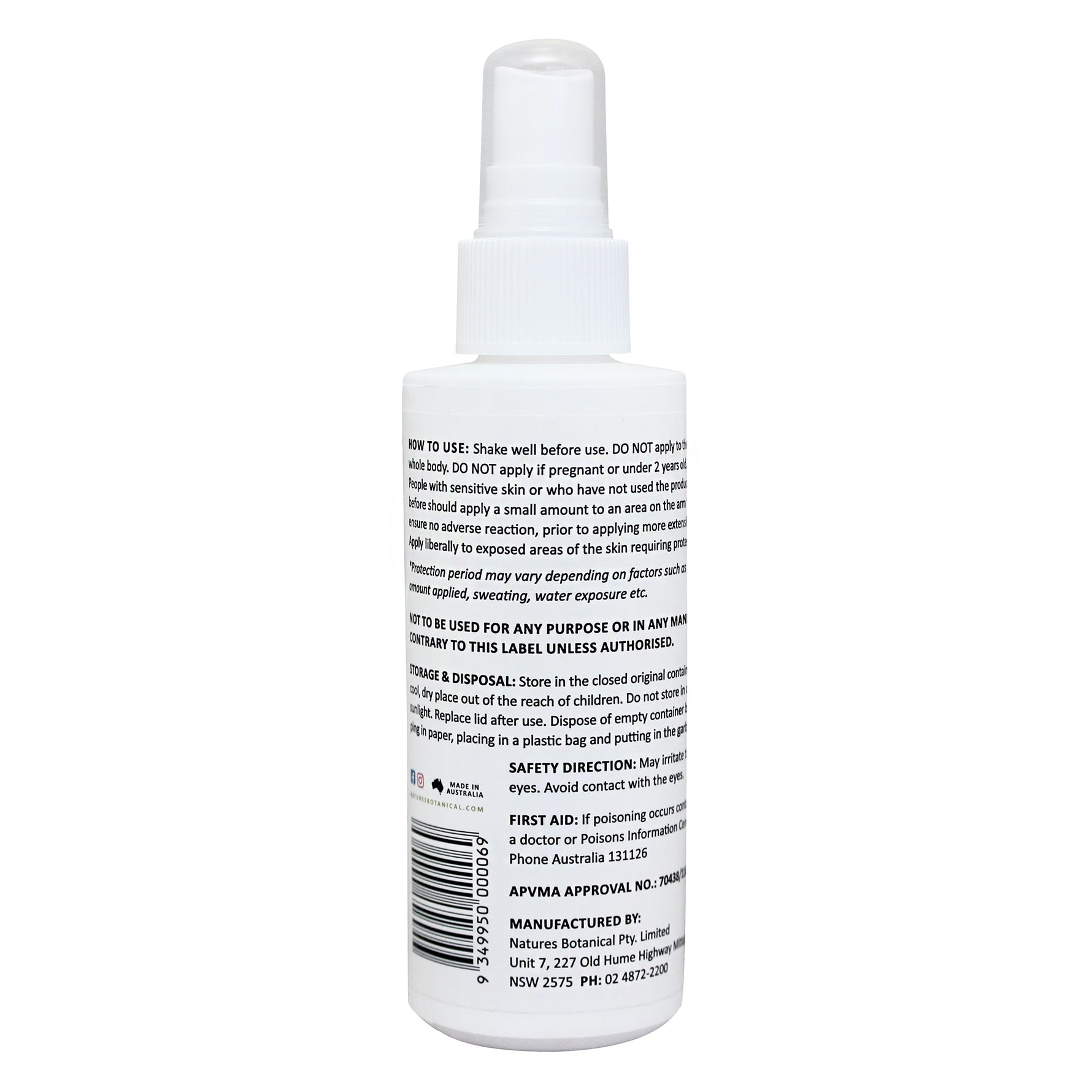 Nature's Botanical Rosemary & Cedarwood Lotion Personal Insect Repellent