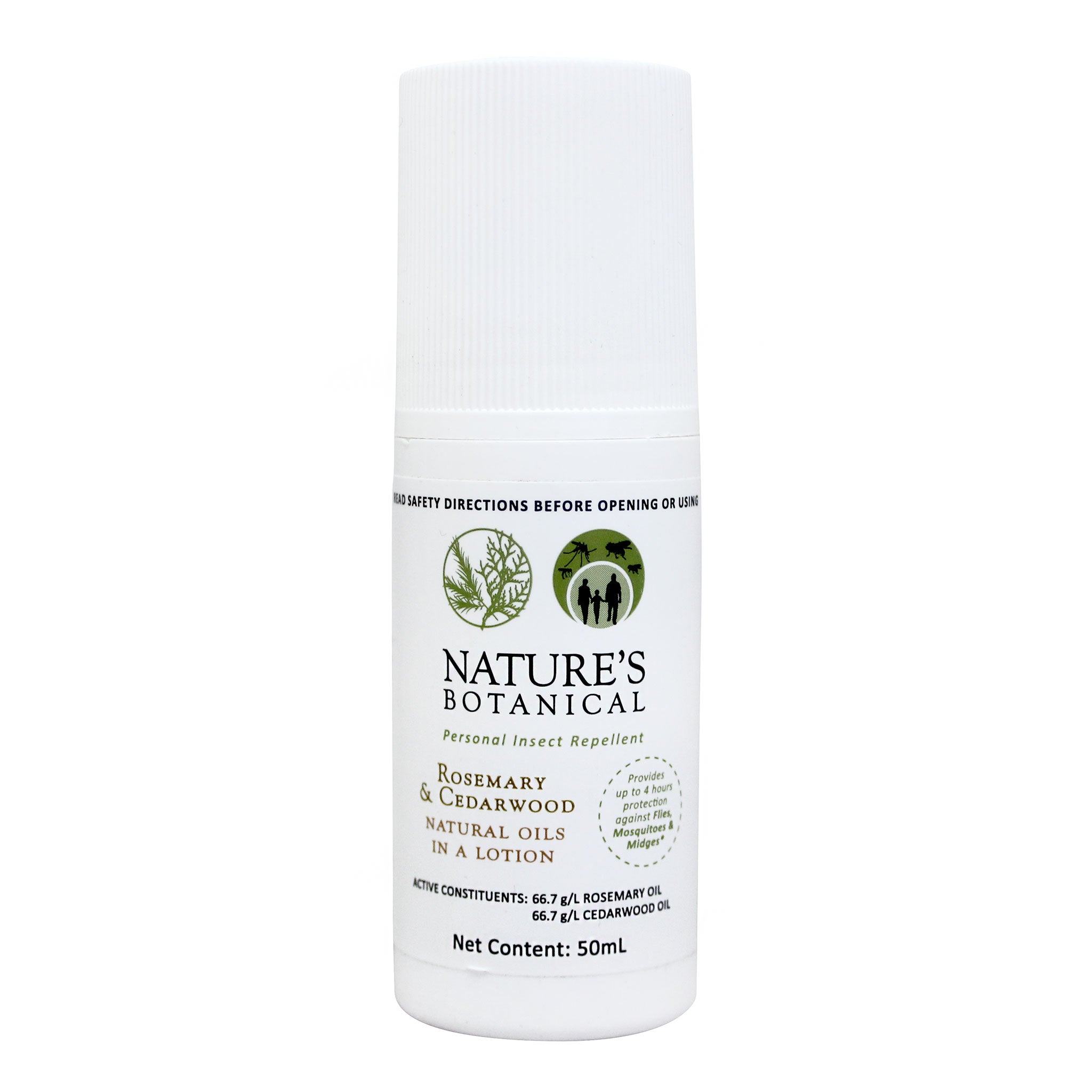 Nature's Botanical Rosemary & Cedarwood Roll-on Personal Insect Repellent 50mL