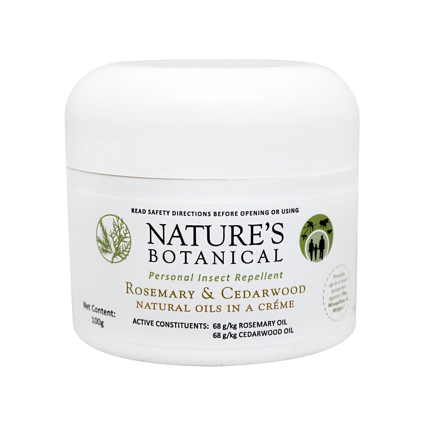 Nature's Botanical Rosemary & Cedarwood Crème Personal Insect Repellent