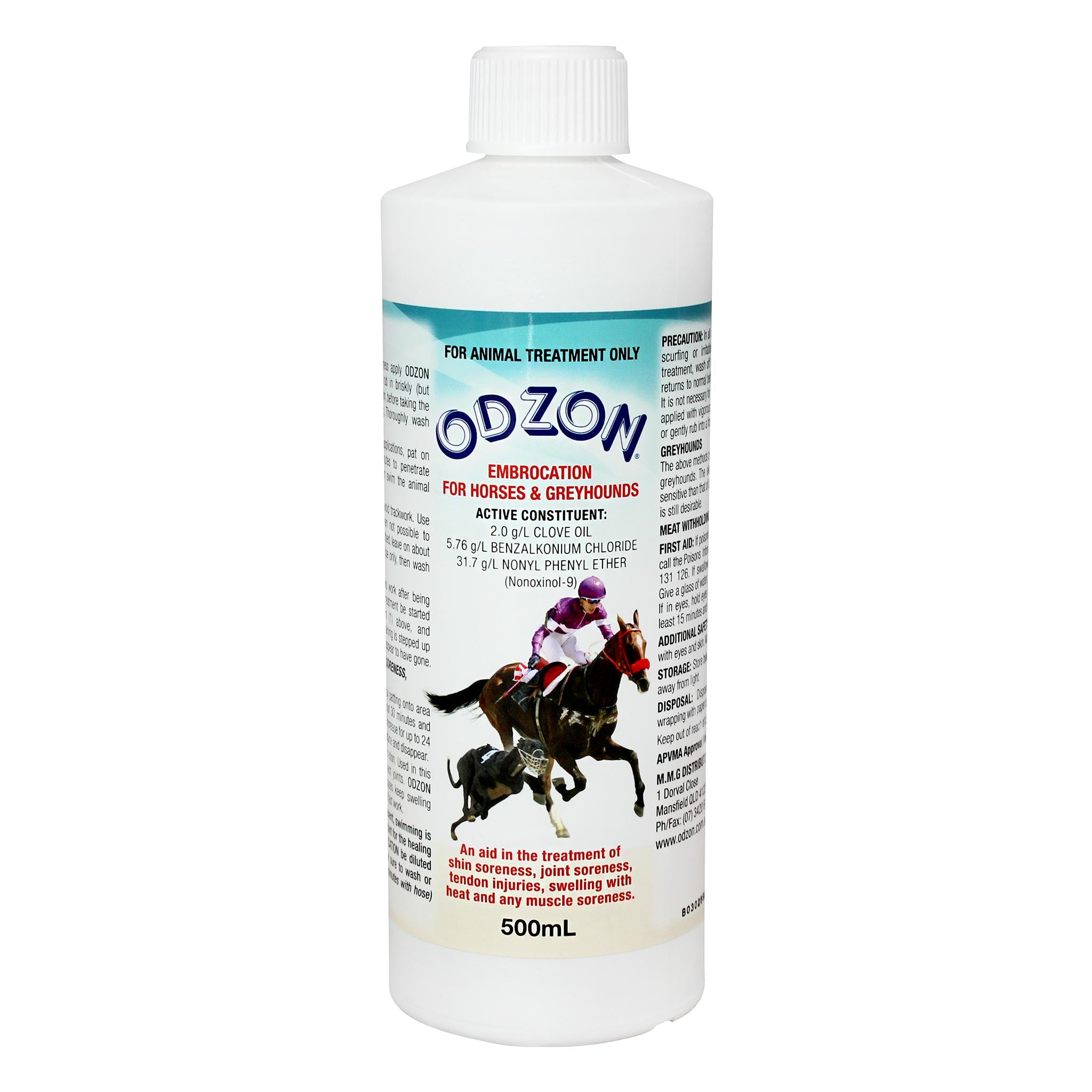 Odzon Embrocation for Horses & Greyhounds 500ml