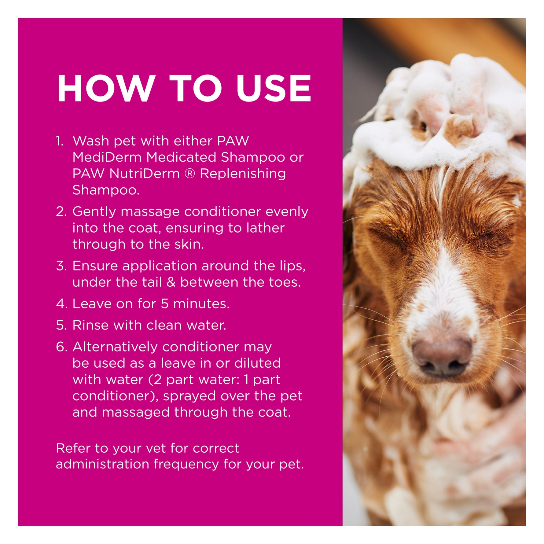 PAW NutriDerm Replenishing Conditioner for Dogs & Cats