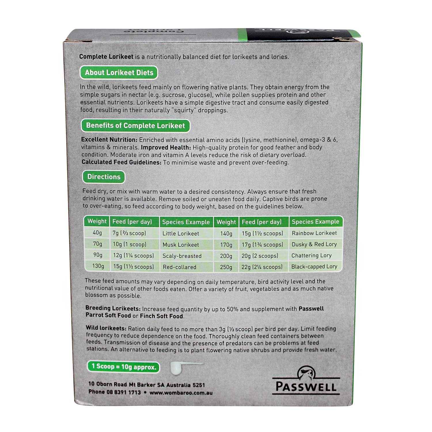 Passwell Complete Lorikeet Food