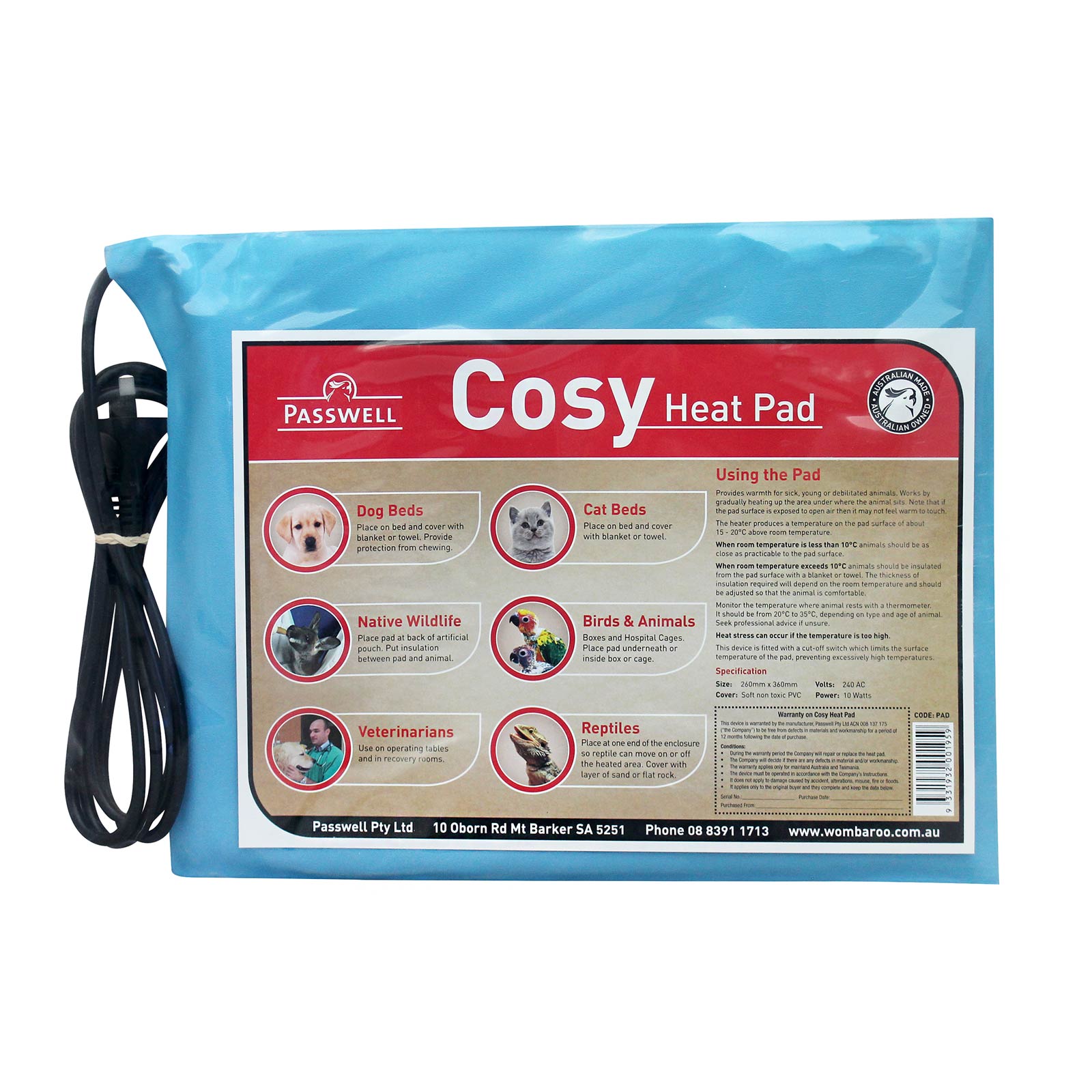 Passwell Cosy Heat Pad vet-n-pet DIRECT