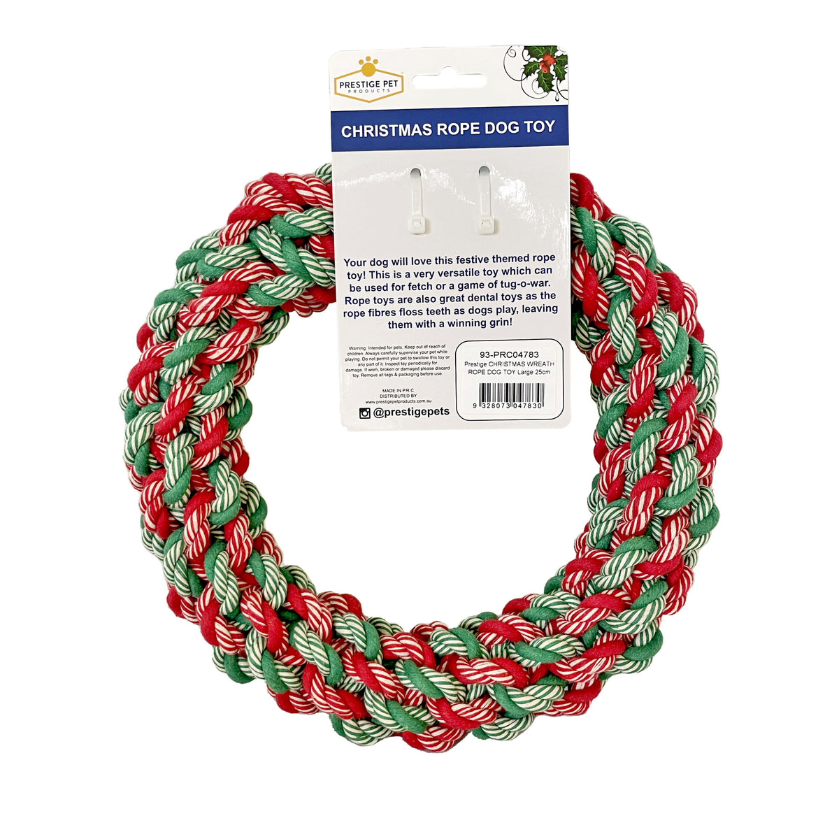 Christmas Wreath Rope Dog Toy