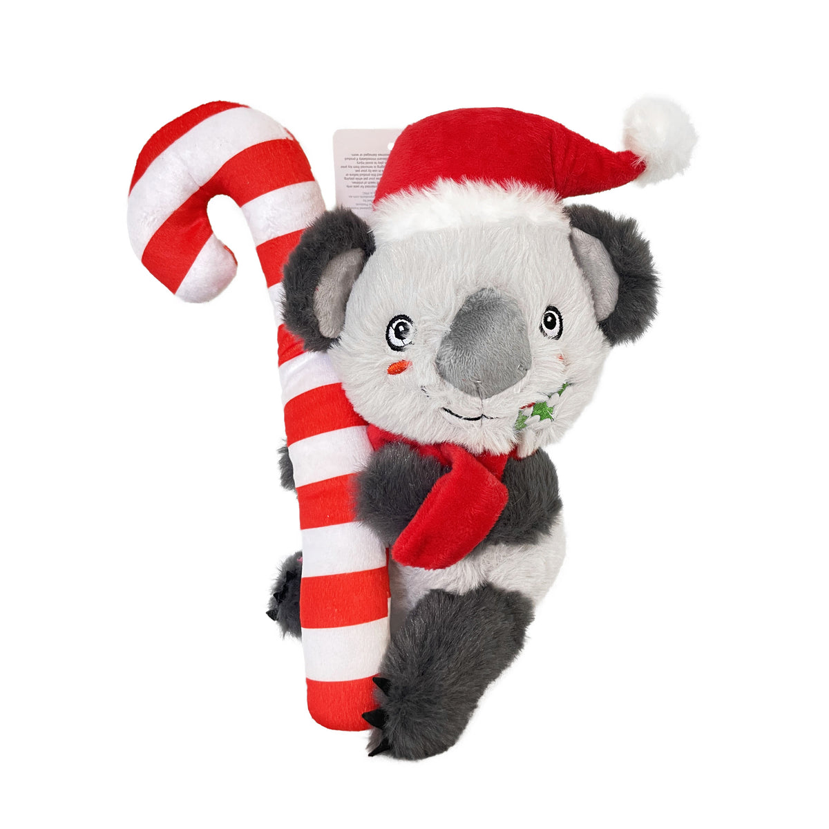 Christmas Snuggle Pals Koala with Candy Cane
