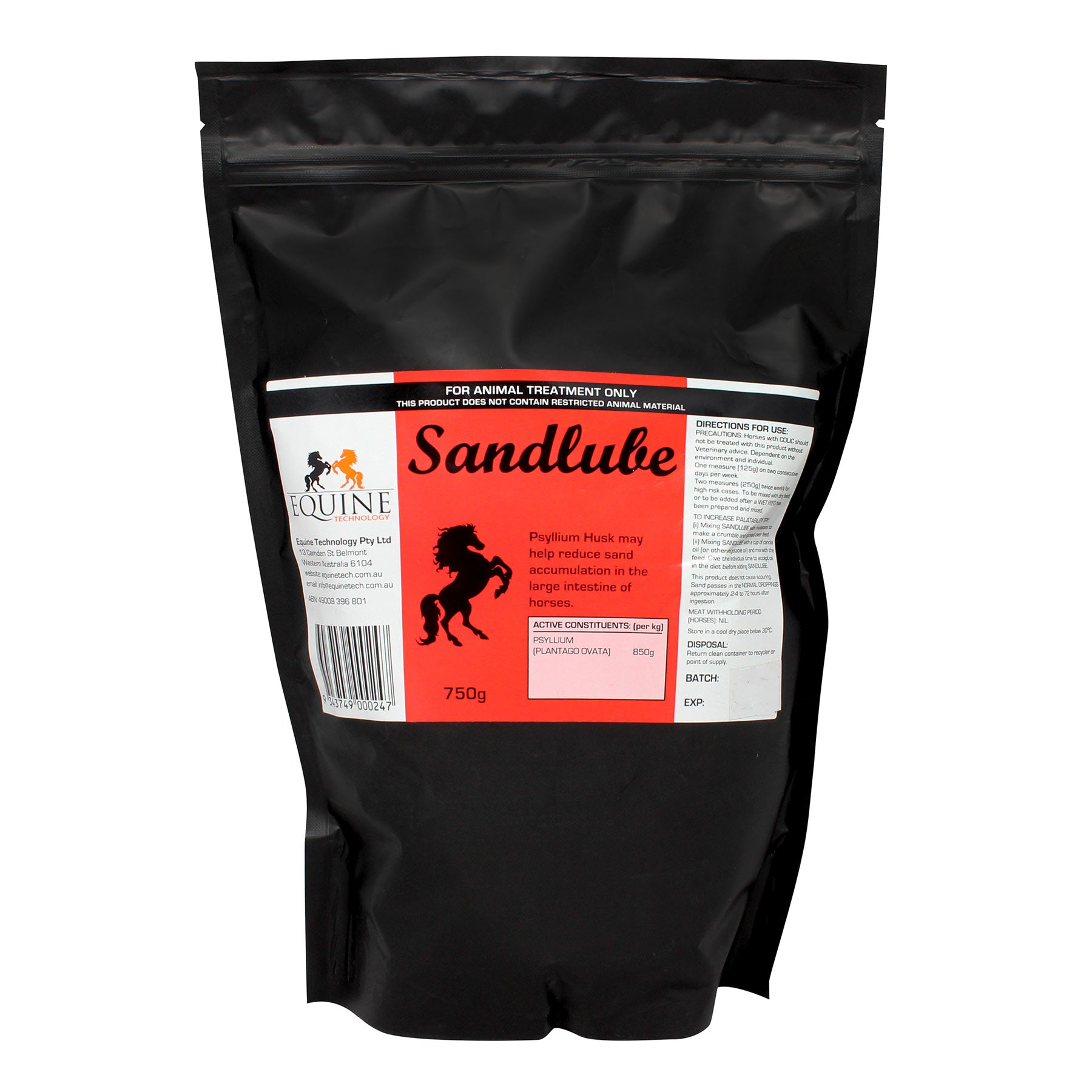 Sandlube Psyllium Husk for Horses