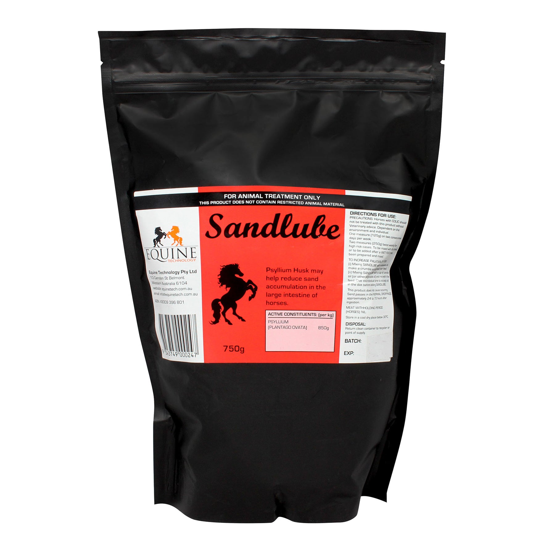 Sandlube Psyllium Husk for Horses