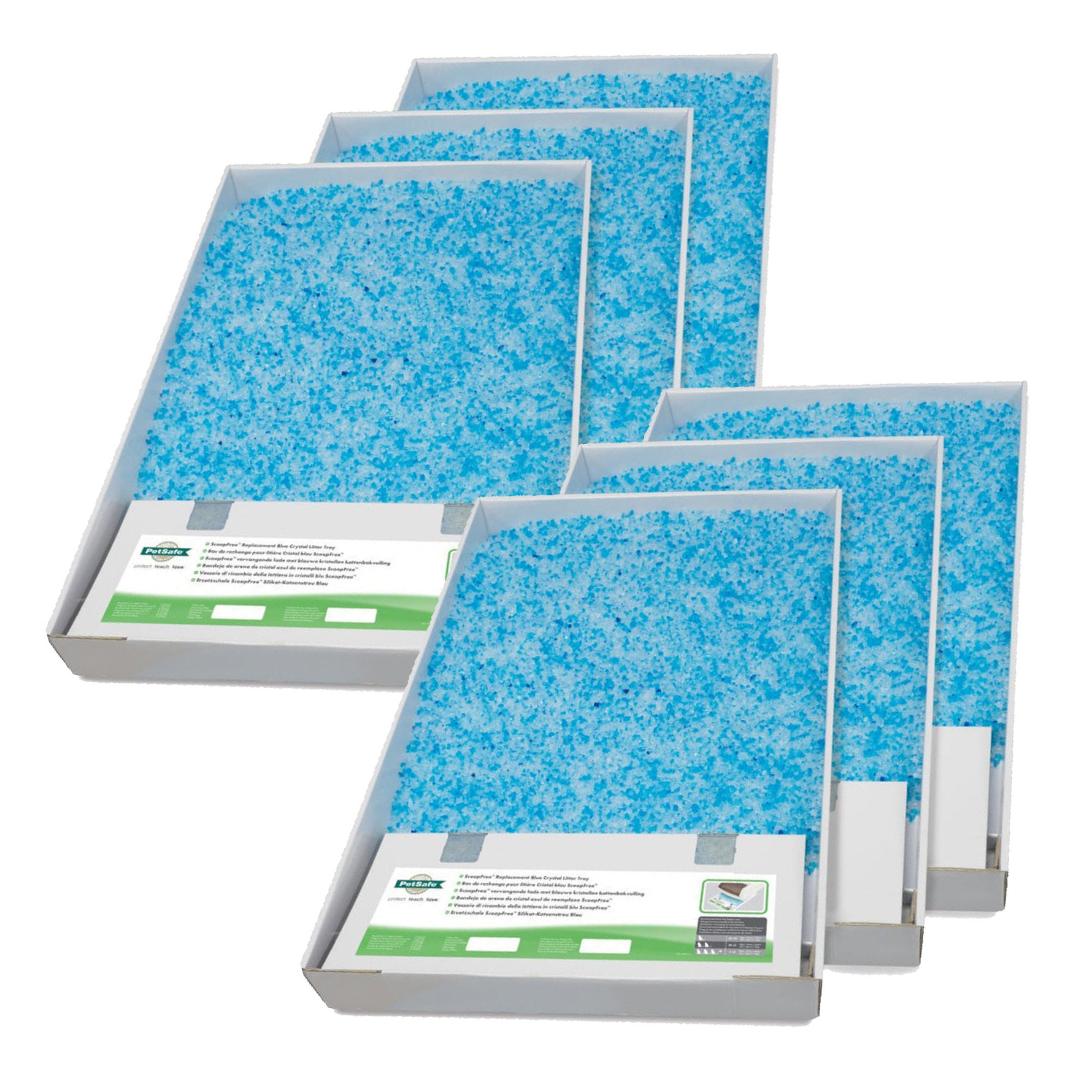 ScoopFree Replacement Crystal Cat Litter Tray - 6 Tray Value Bundle