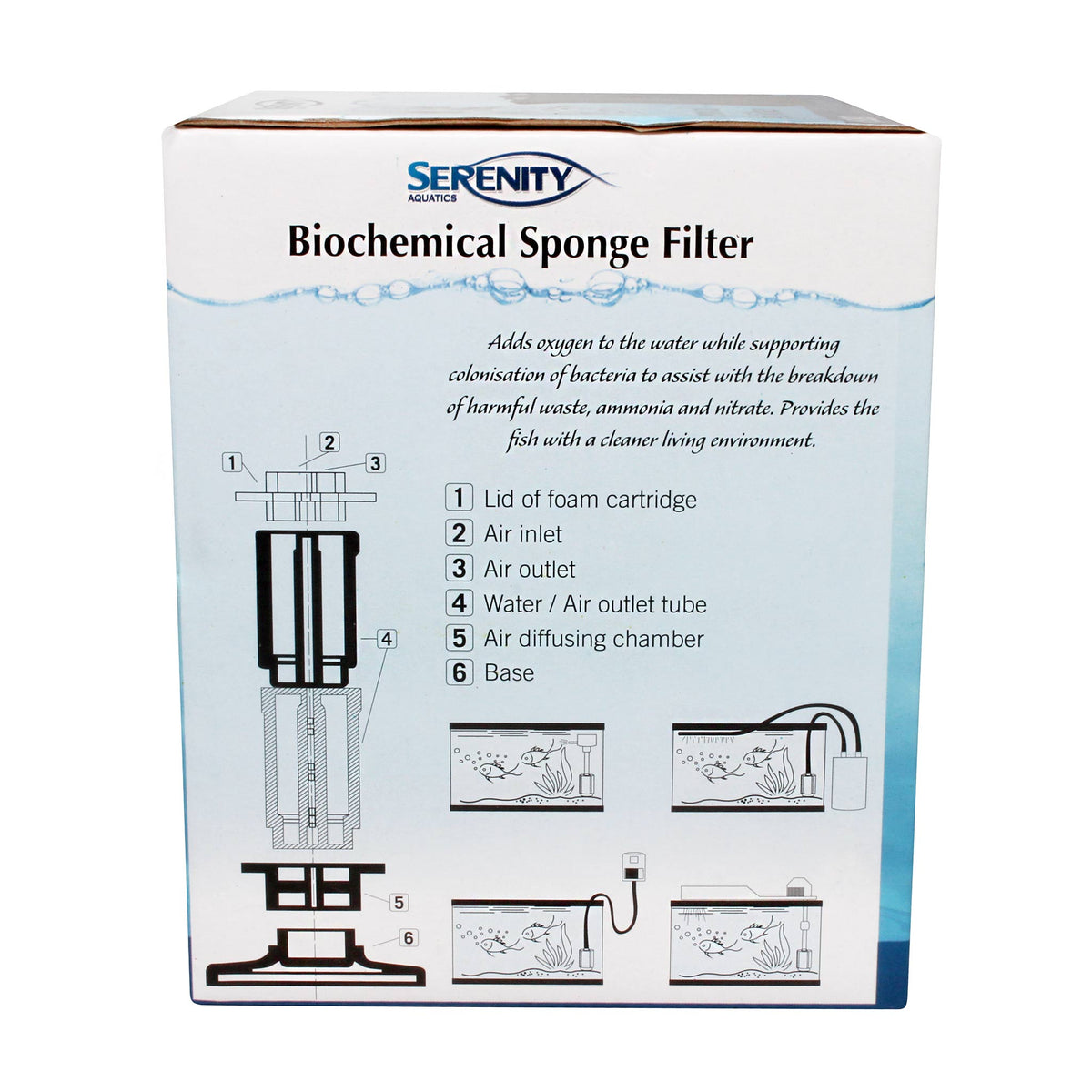 Serenity Aquatics Biochemical Sponge Filter