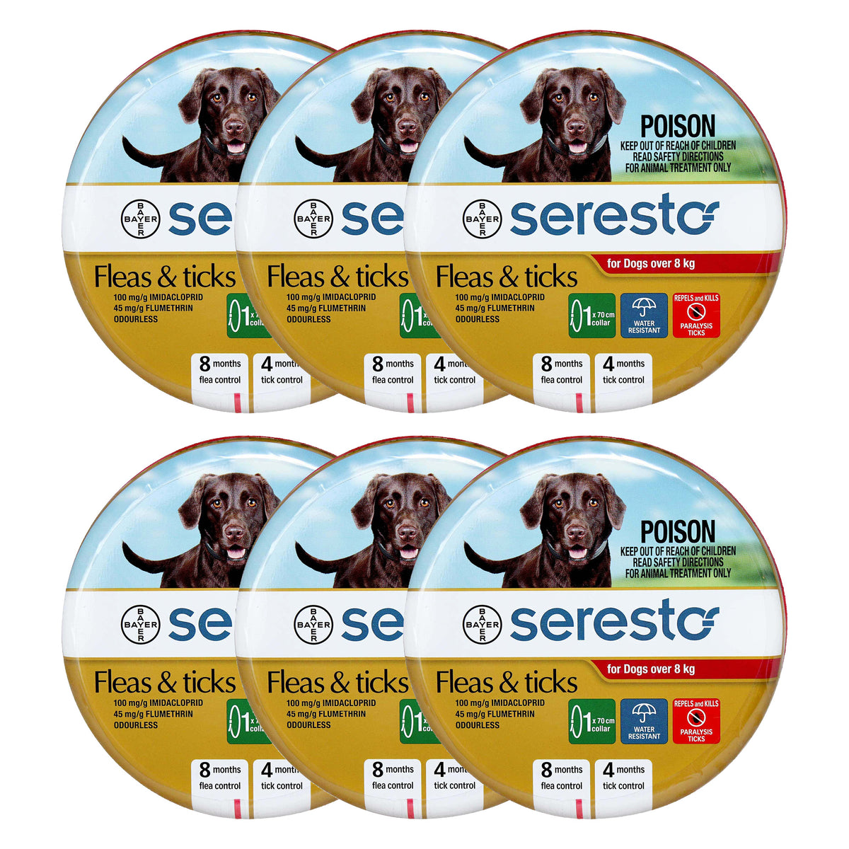 Seresto Flea &amp; Tick Collar for Dogs over 8kg - Value Bundles