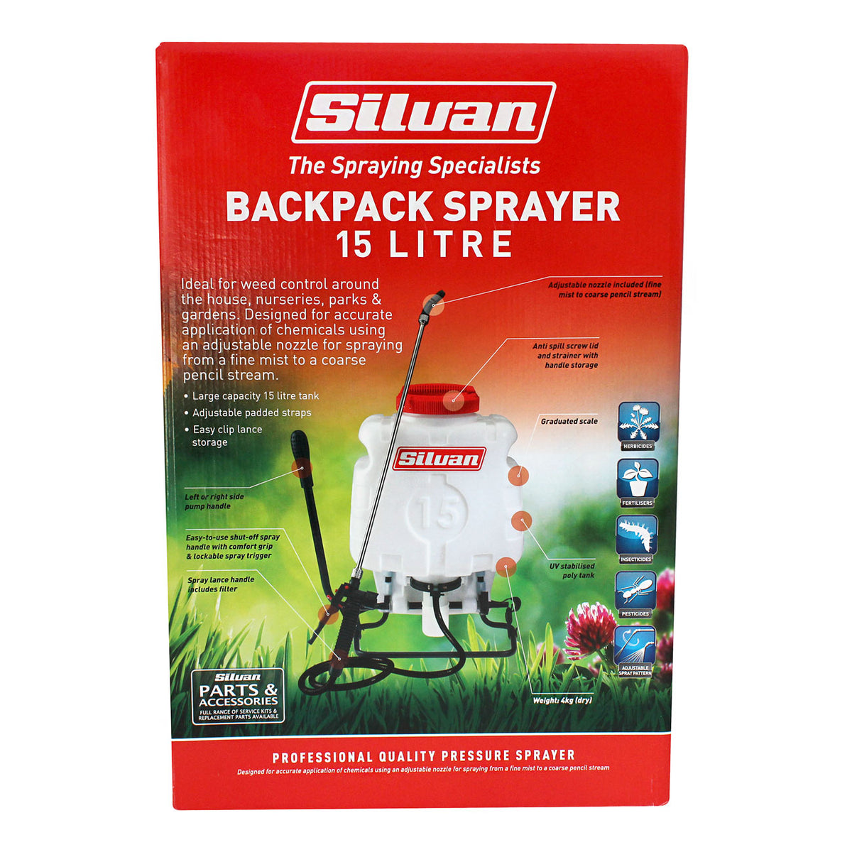 Silvan 15L Backpack Knapsack Sprayer