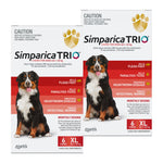 Simparica TRIO Chewable Tablet for XLarge Dogs 40.1-60kg - 12 Pack Value Bundle