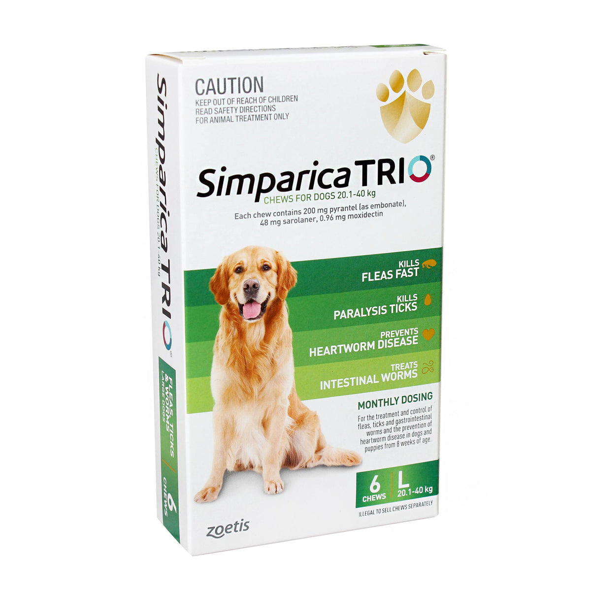 Simparica TRIO for Large Dogs 20.1-40kg