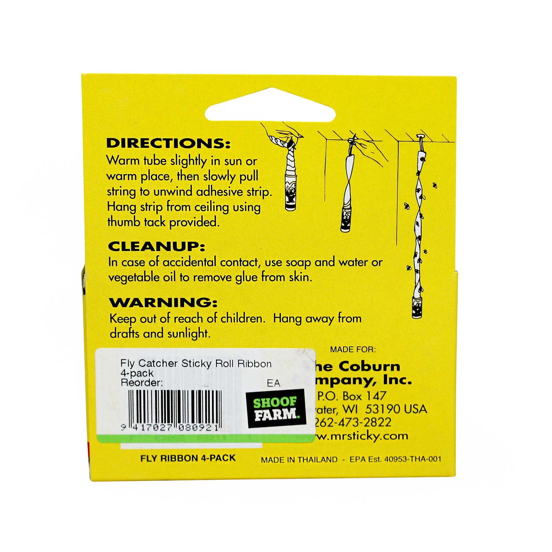 Sticky Roll Fly Catching Ribbon 4 pack