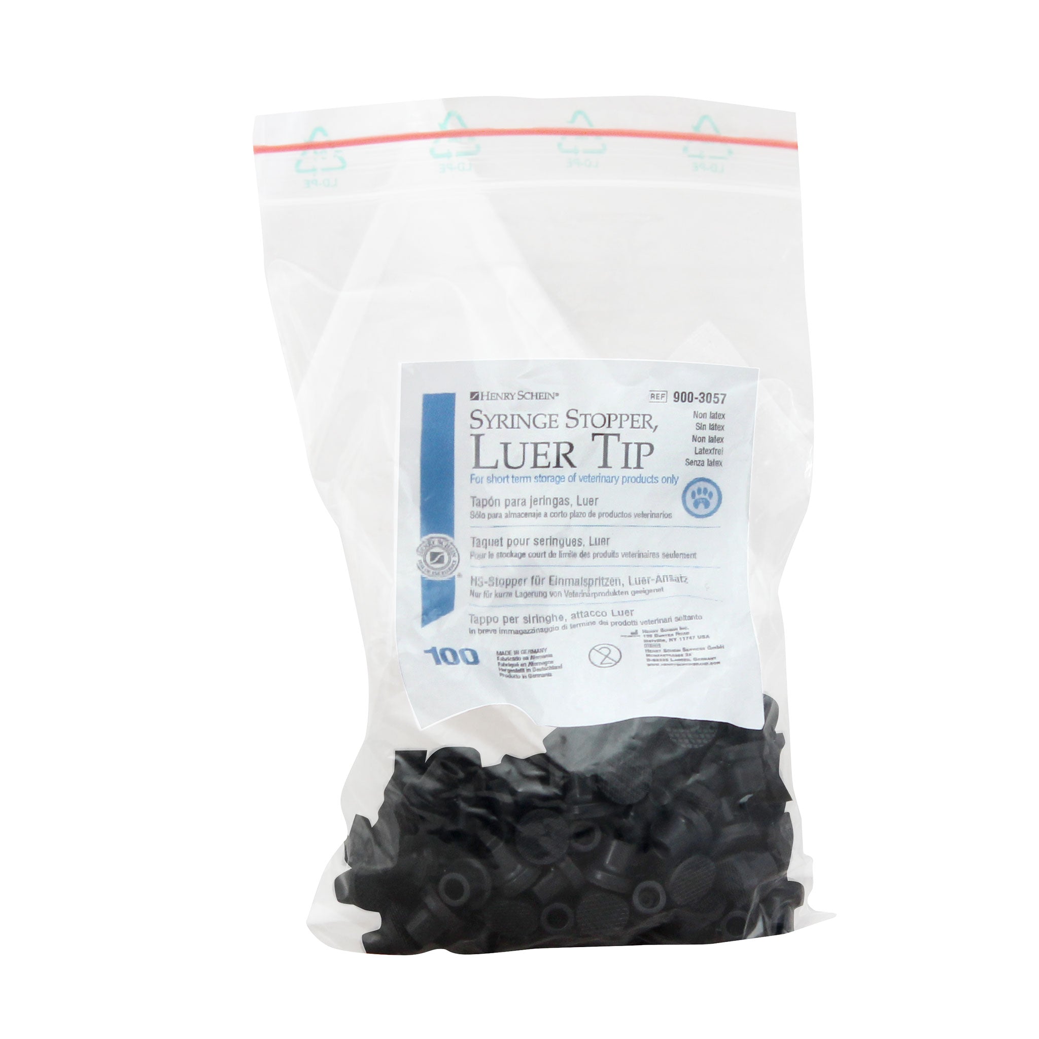 Syringe Stopper for Luer Tip Syringes - 100 pack
