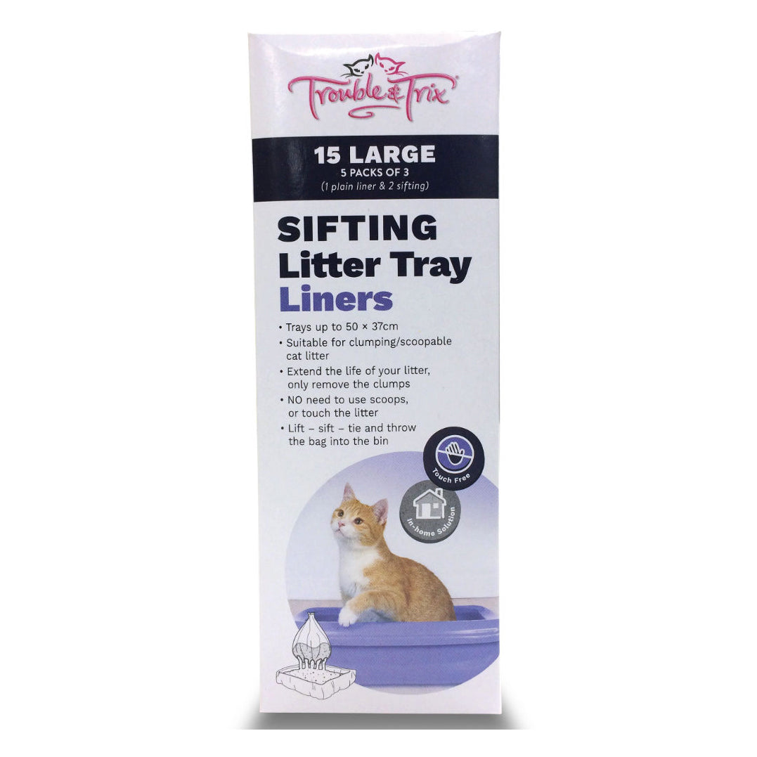 Trouble &amp; Trix Sifting Litter Tray Liners
