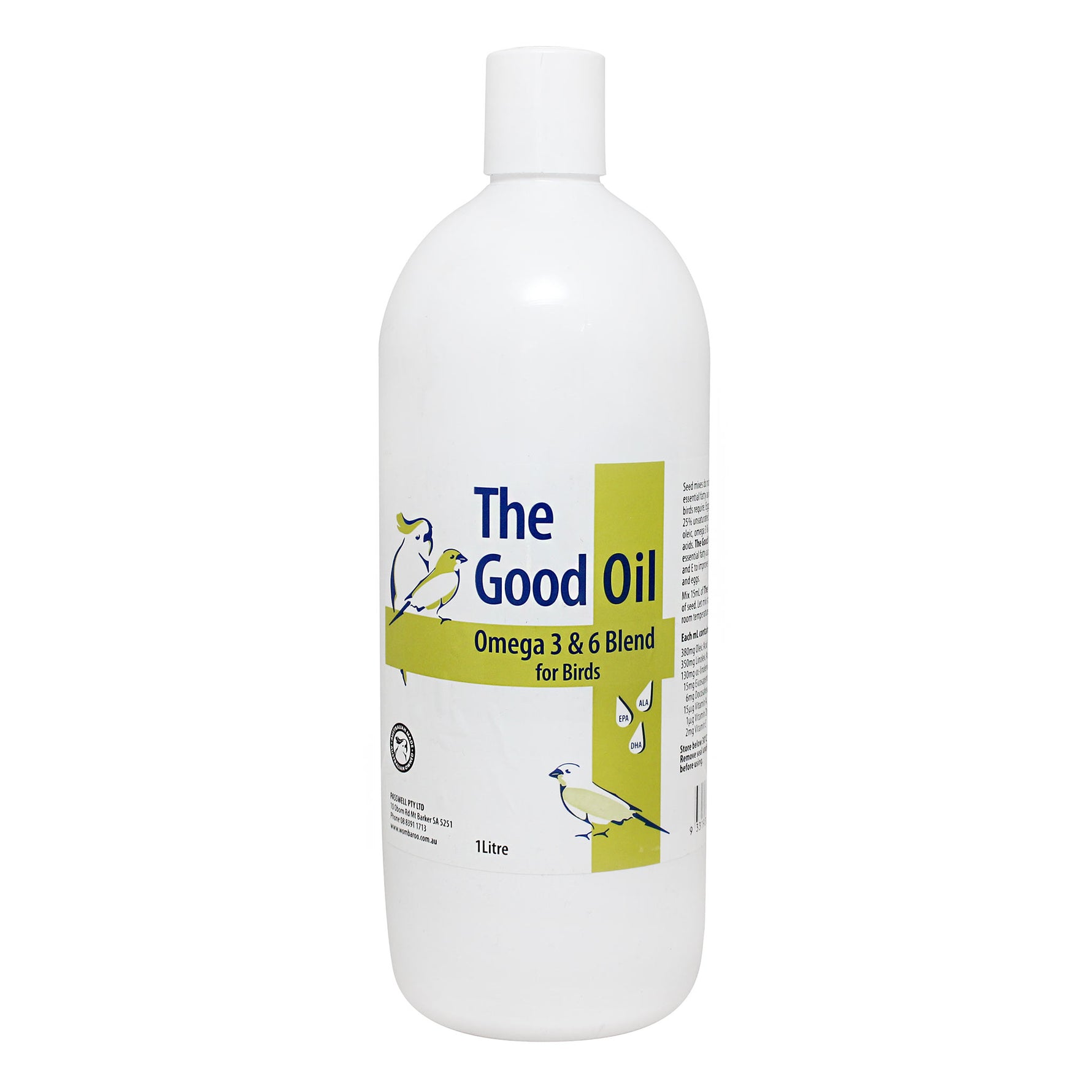 The Good Oil Omega 3 & 6 Blend for Birds