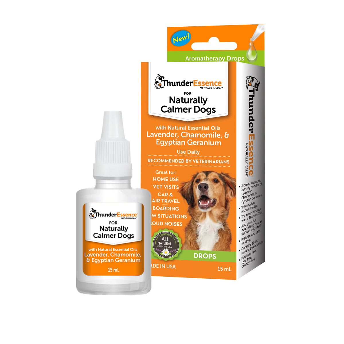 ThunderEssence Calming Essential Oil Drops for Dogs 15mL