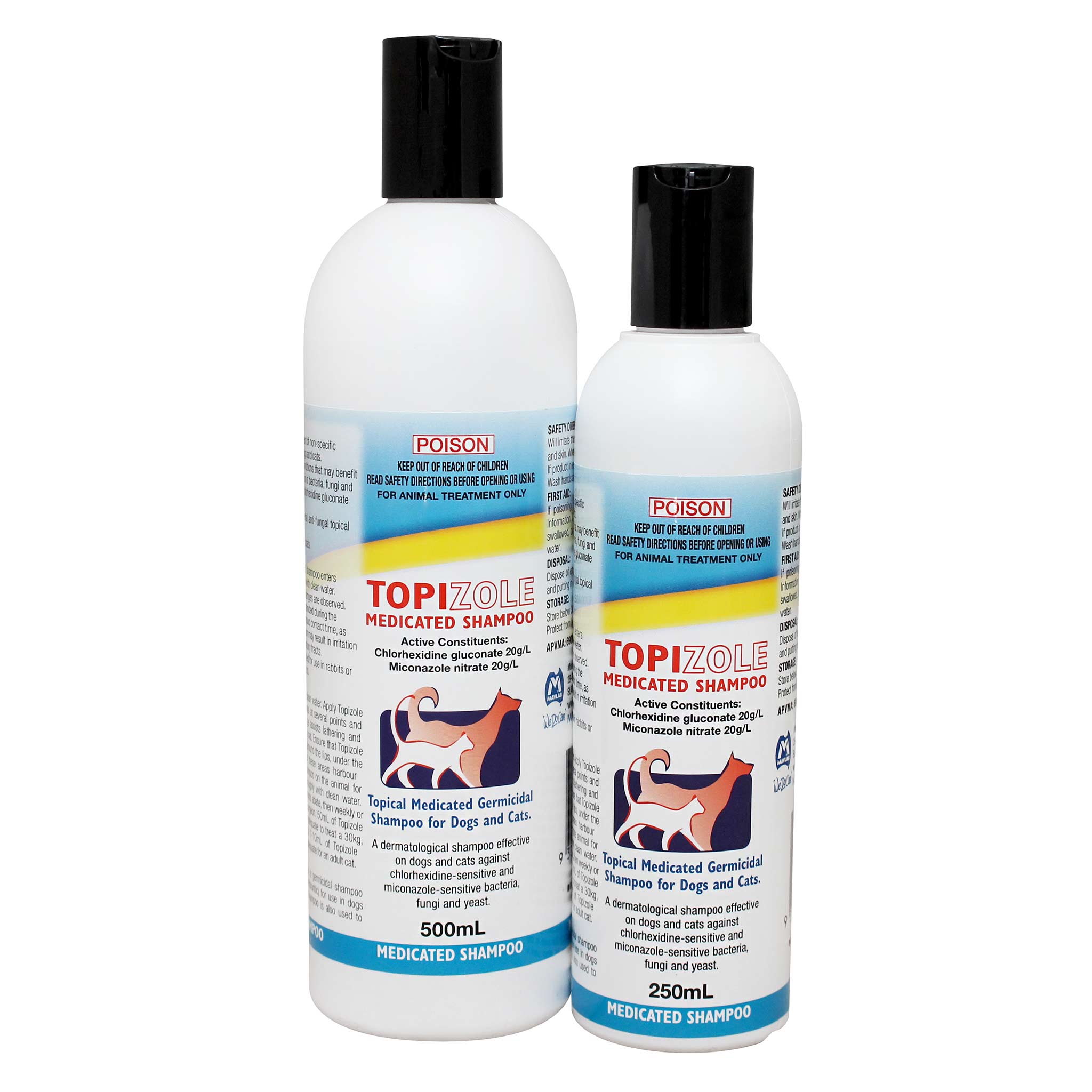 Topizole Medicated Shampoo for Dogs Cats vet-n-pet DIRECT