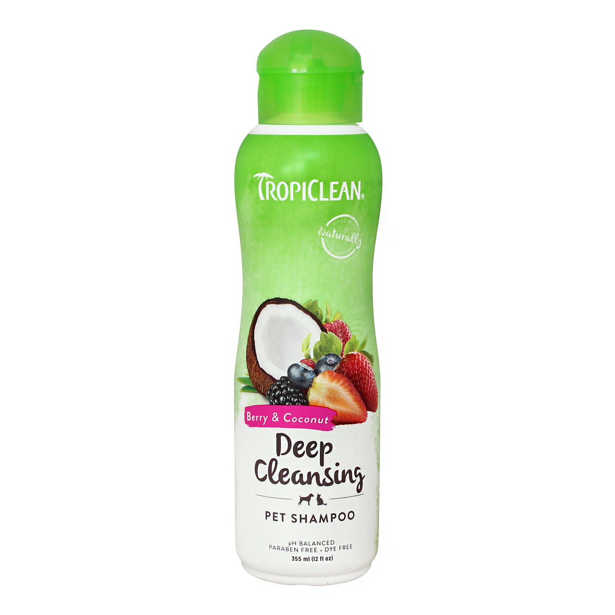 TropiClean Berry &amp; Coconut Deep Cleansing Pet Shampoo 355mL