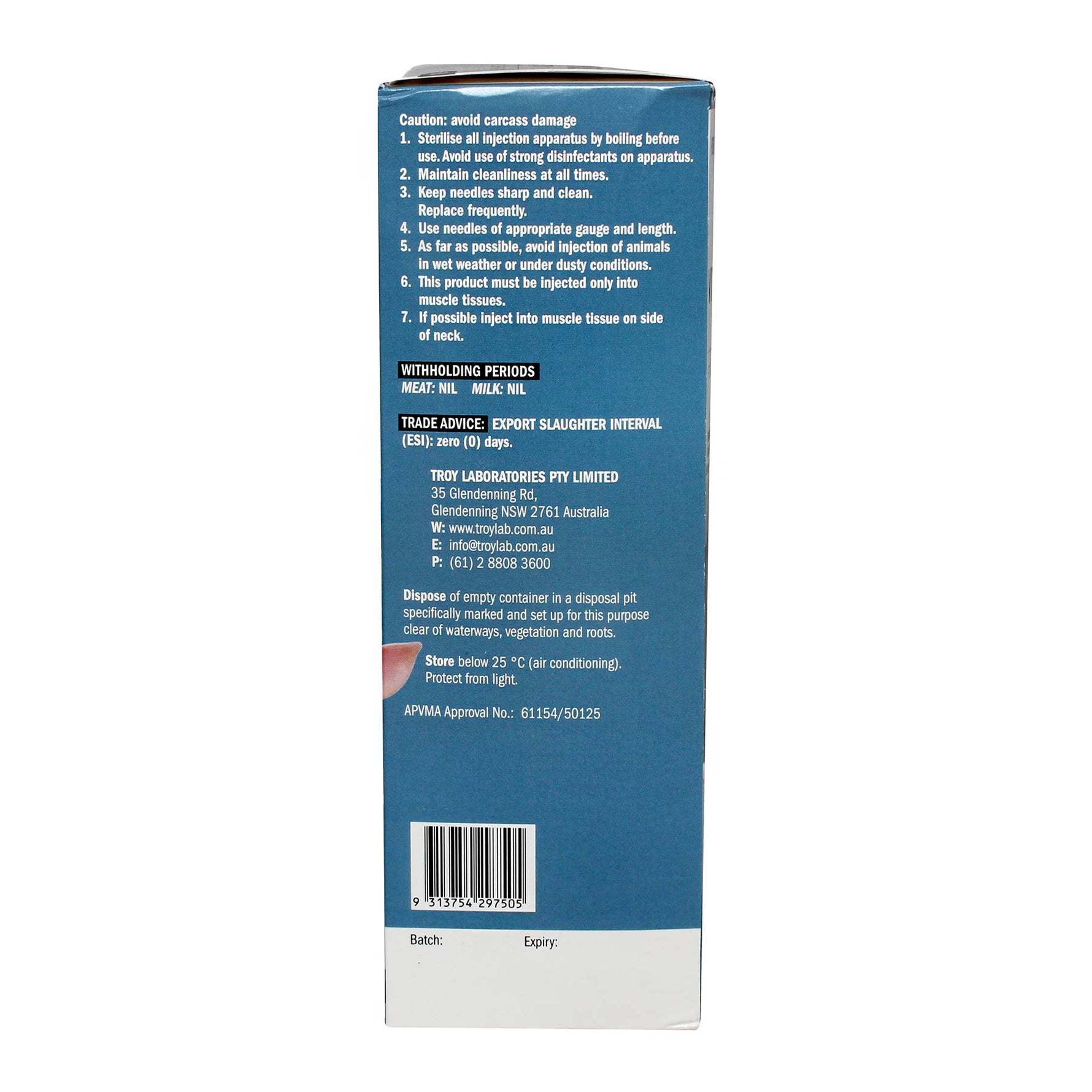 Troy Vitamin ADE Injection for Cattle, Sheep & Pigs