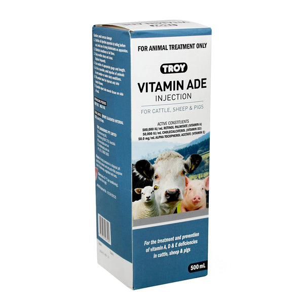 Troy Vitamin ADE Injection for Cattle, Sheep & Pigs - vet-n-pet DIRECT
