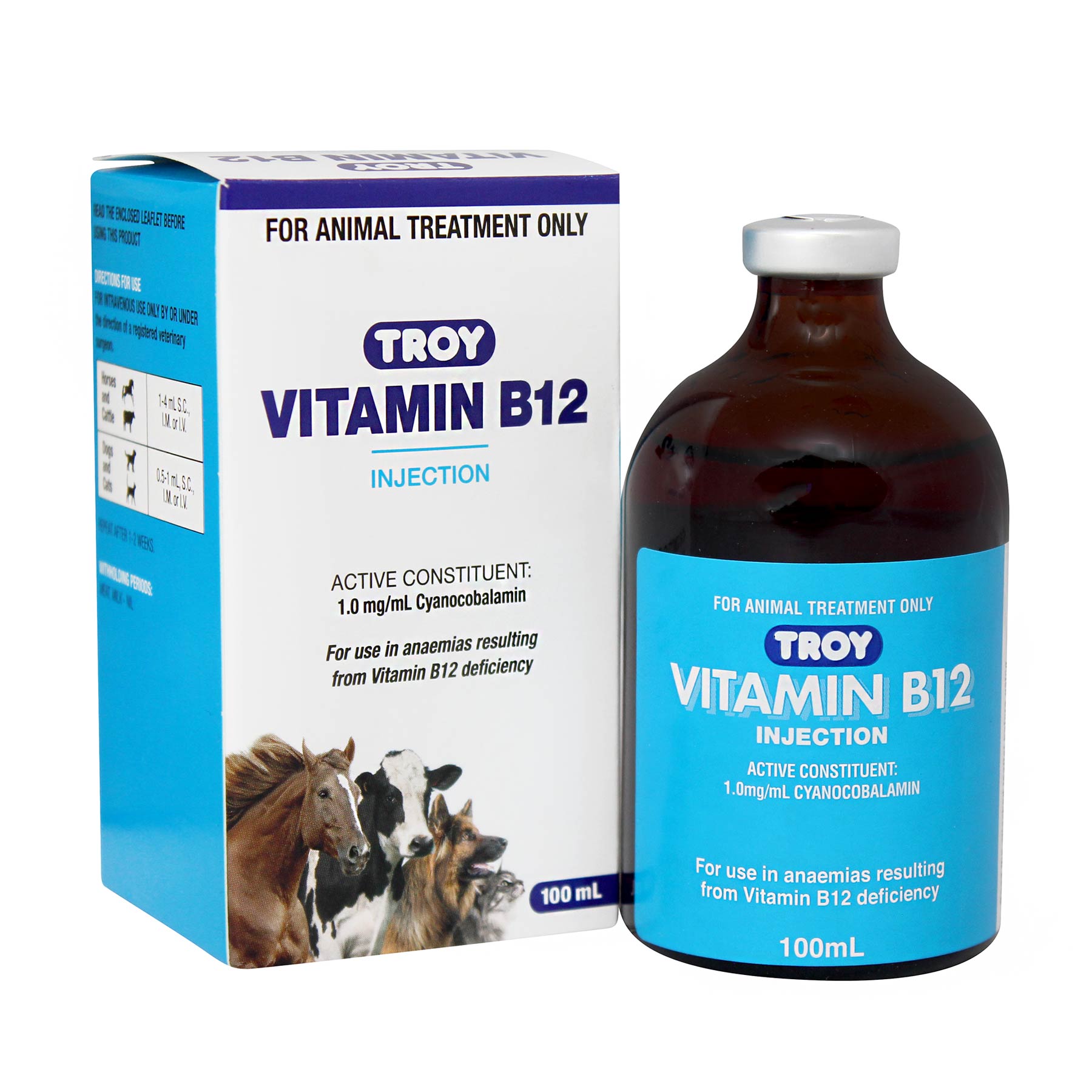 Troy Vitamin B12 Injection vet-n-pet DIRECT