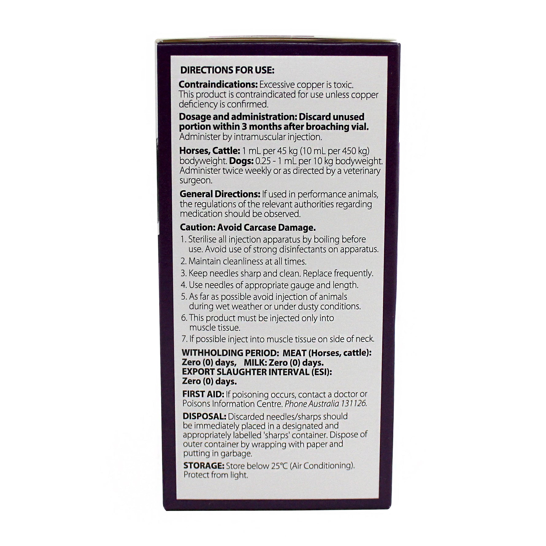 VAM Injection for Horses Cattle & Dogs 100mL