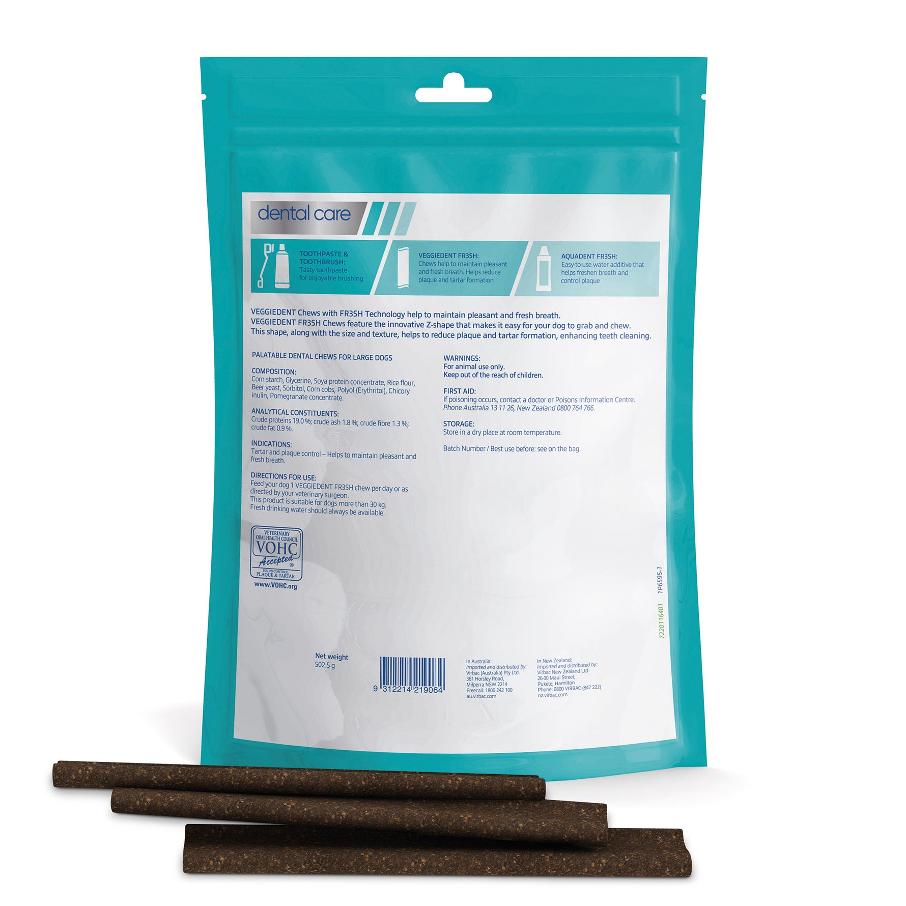 Virbac Veggiedent Dental Chews for Dogs