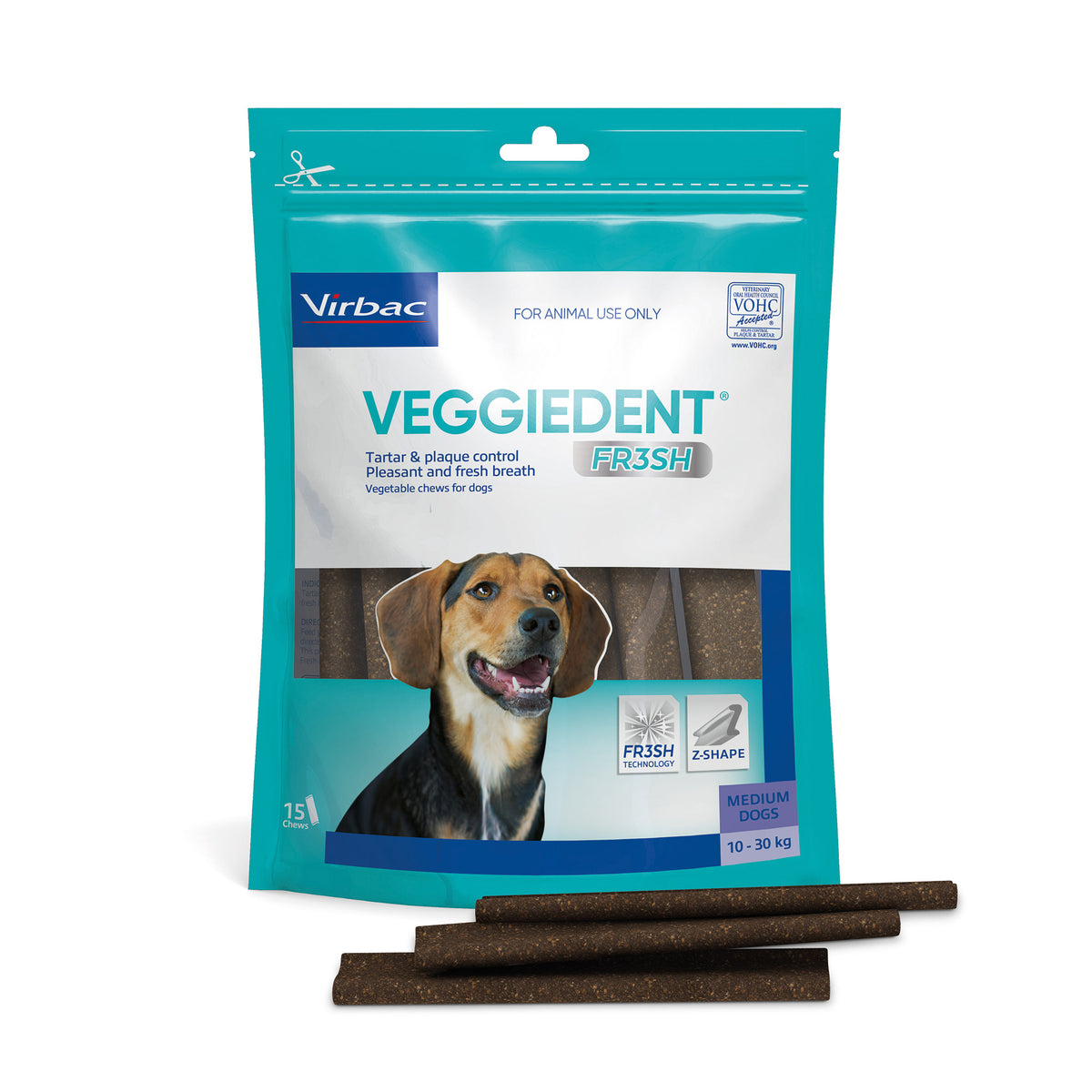 Virbac Veggiedent FR3SH Dental Chews for Dogs