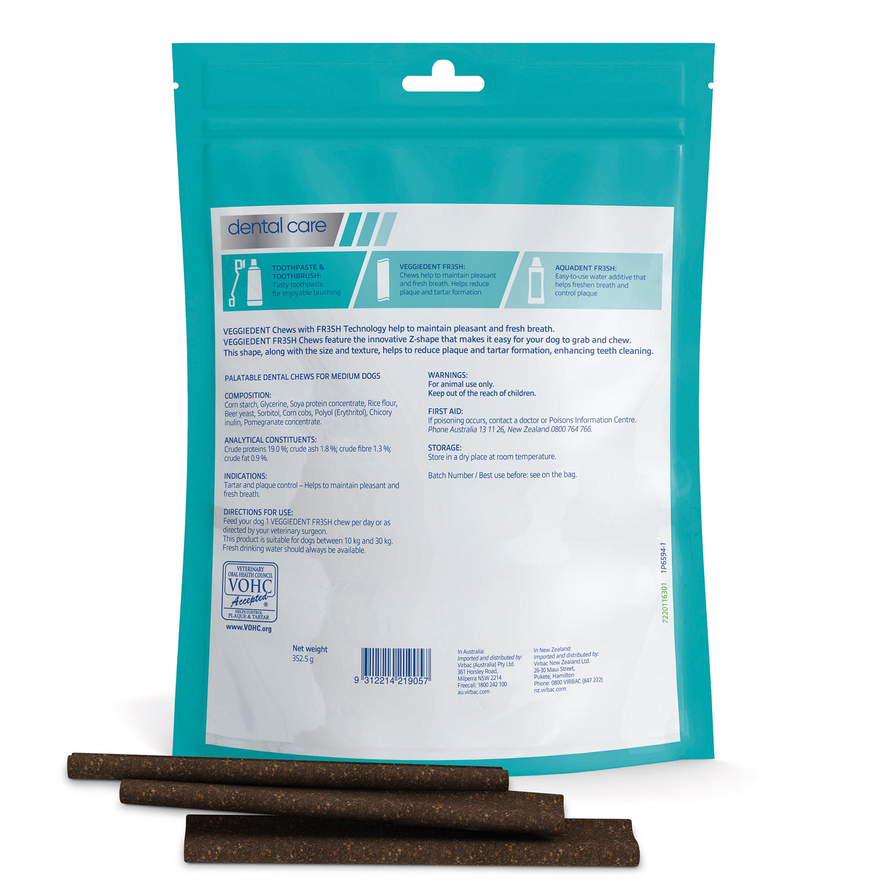 Virbac Veggiedent Dental Chews for Dogs