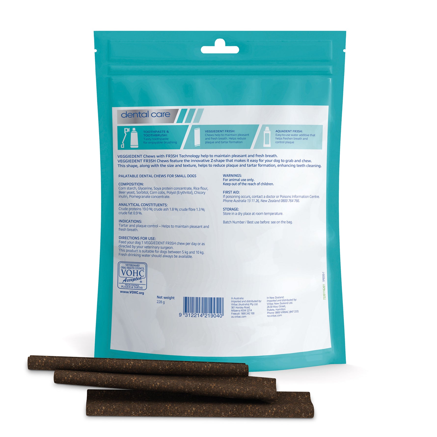 Virbac Veggiedent Dental Chews for Dogs