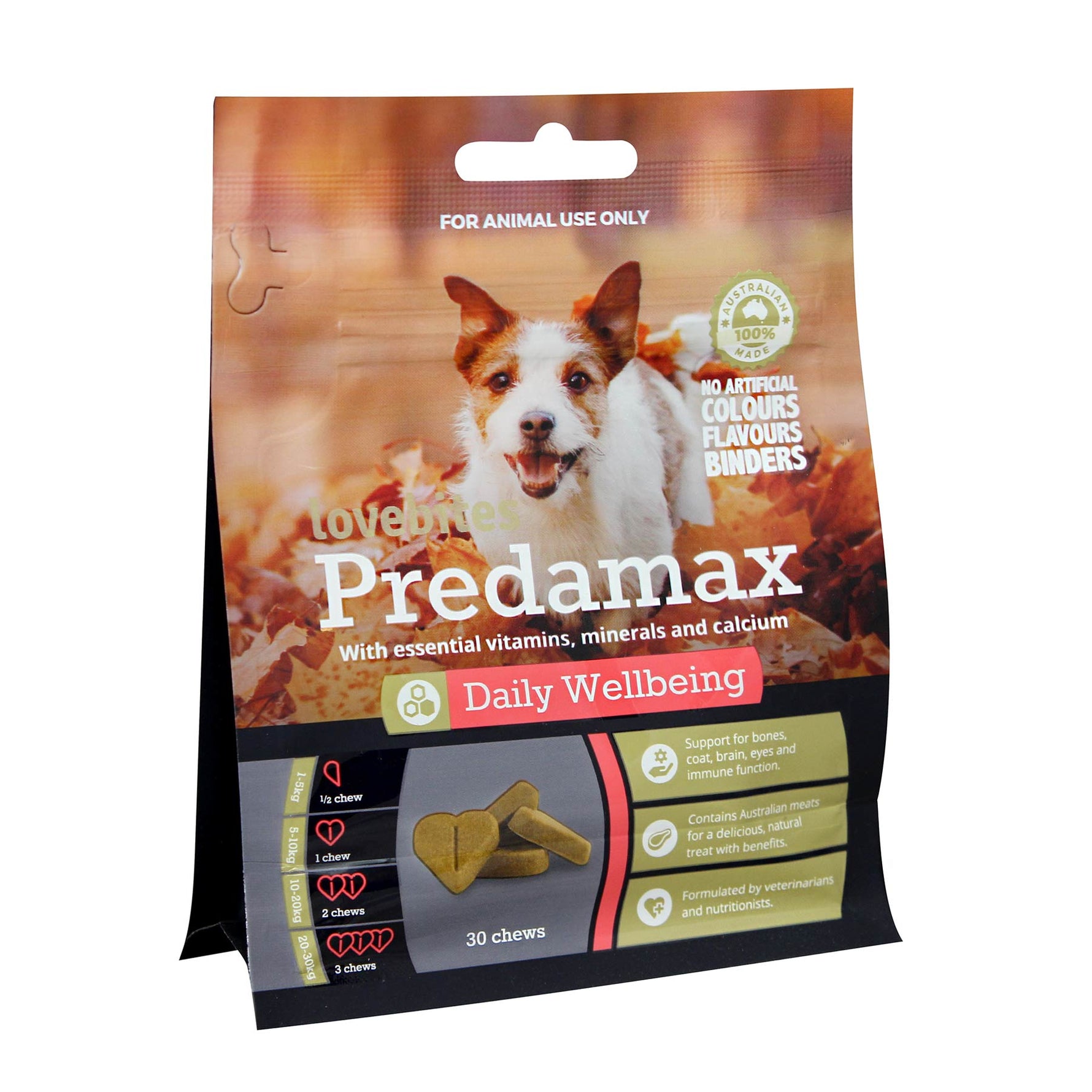 Lovebites Predamax Daily Wellbeing Chews for Dogs