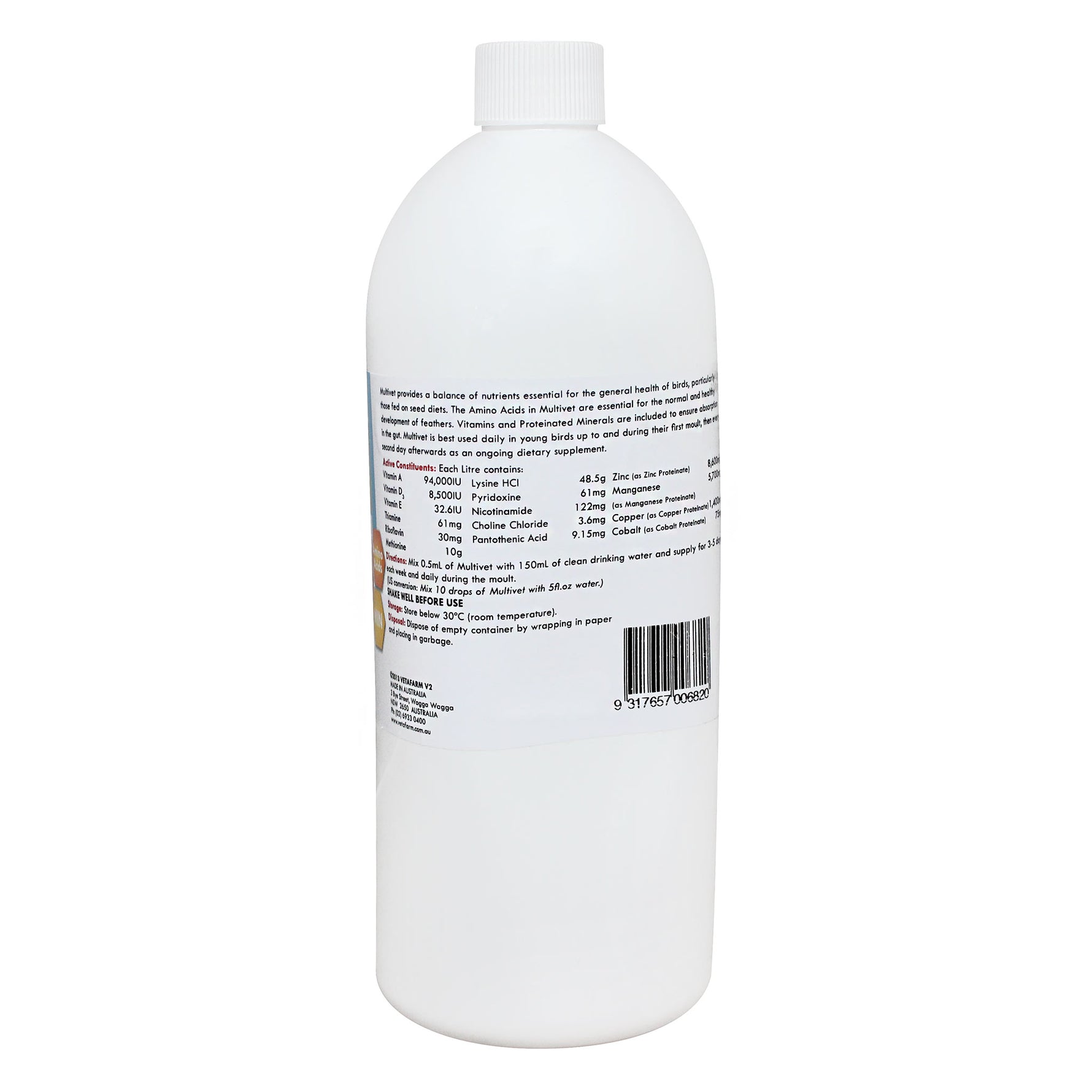 Vetafarm Multivet with Moulting Aid for Birds