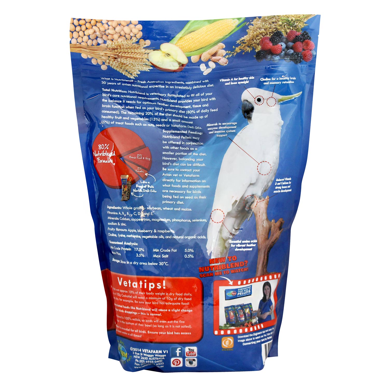 Vetafarm Nutriblend Pellets Large