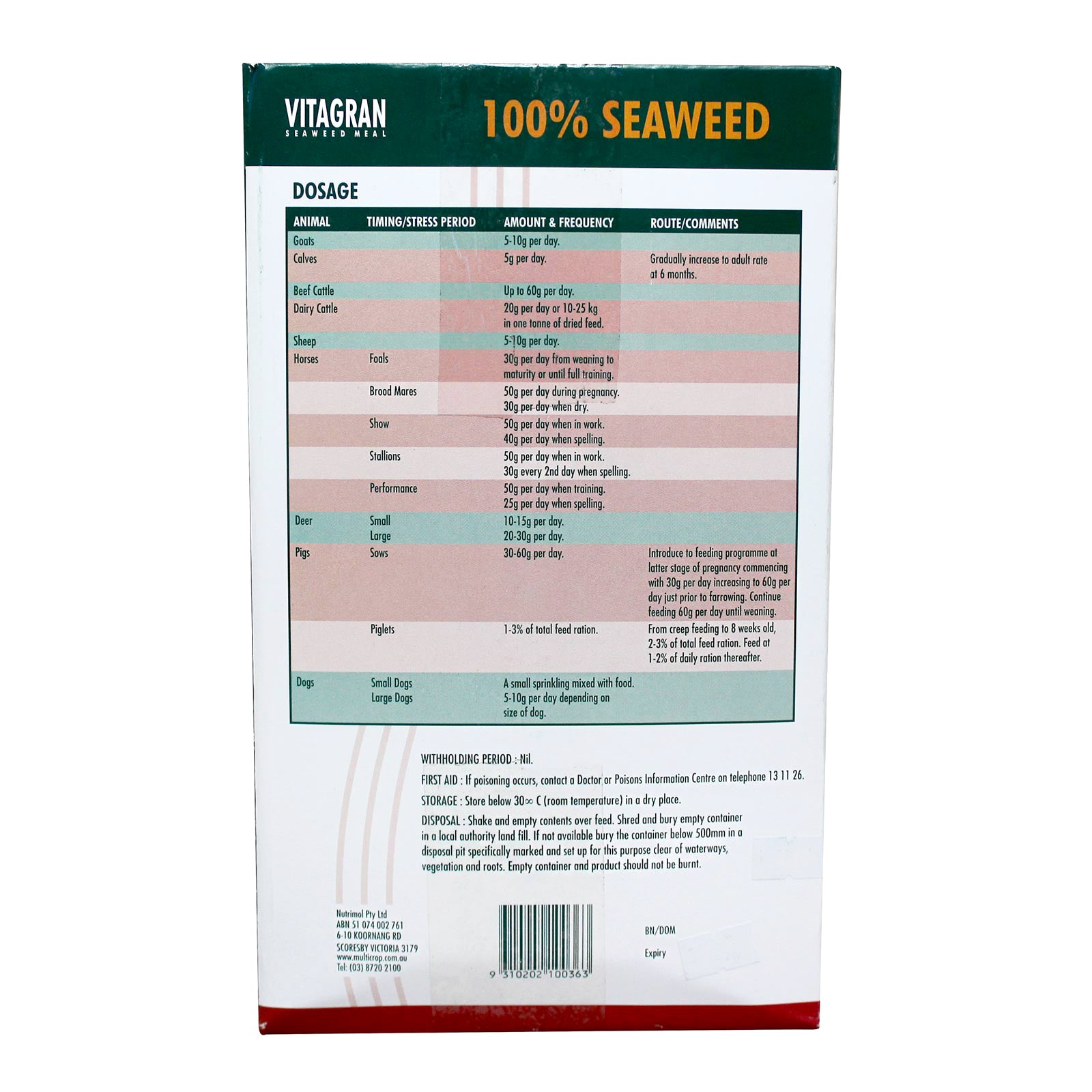 Vitagran Seaweed Meal