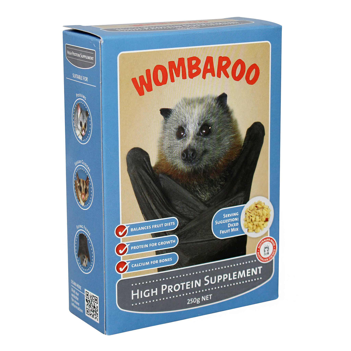 Wombaroo High Protein Supplement - Fruit &amp; Nectar Eating Animals