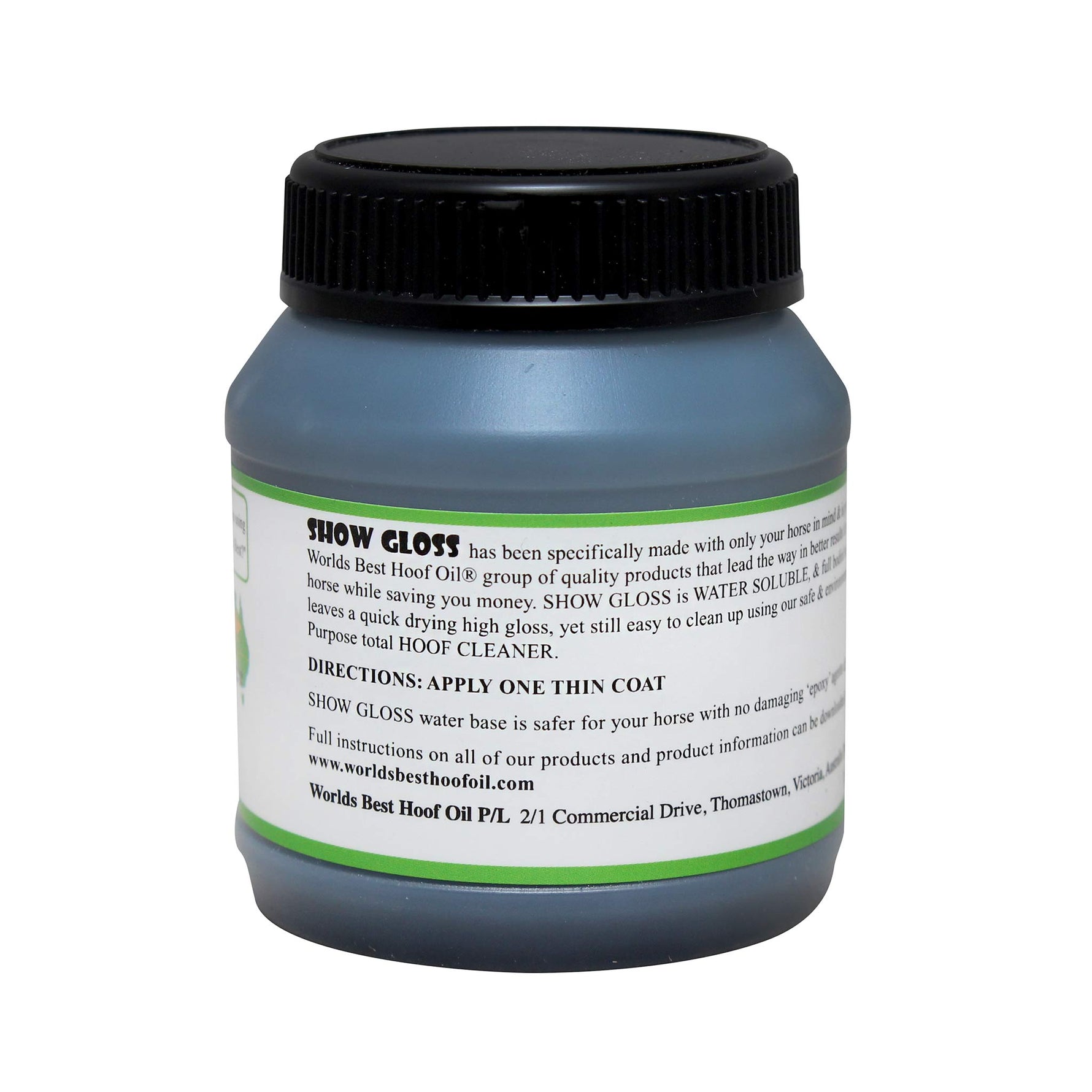 Worlds Best Hoof Oil Show Gloss 125mL