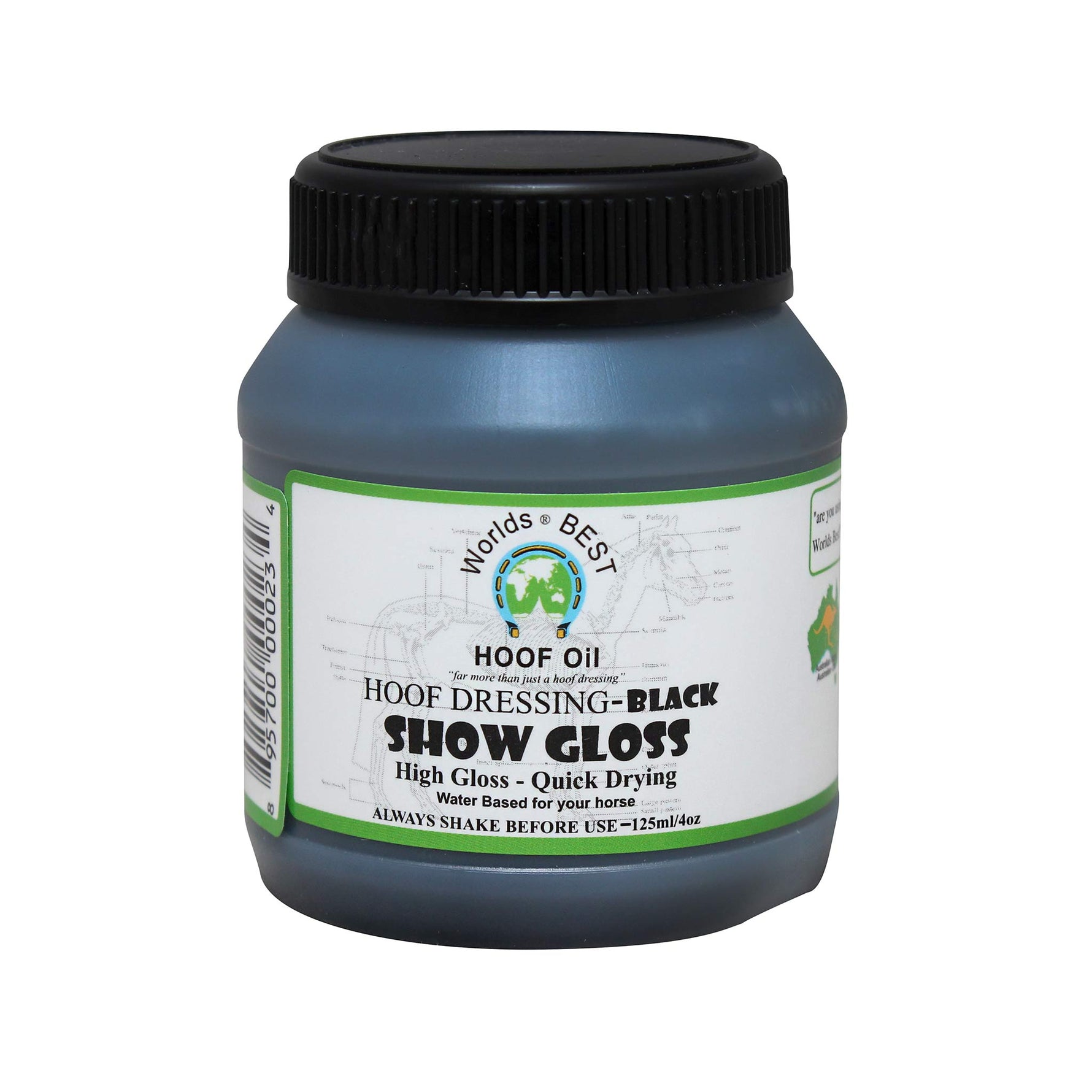 Worlds Best Hoof Oil Show Gloss 125mL