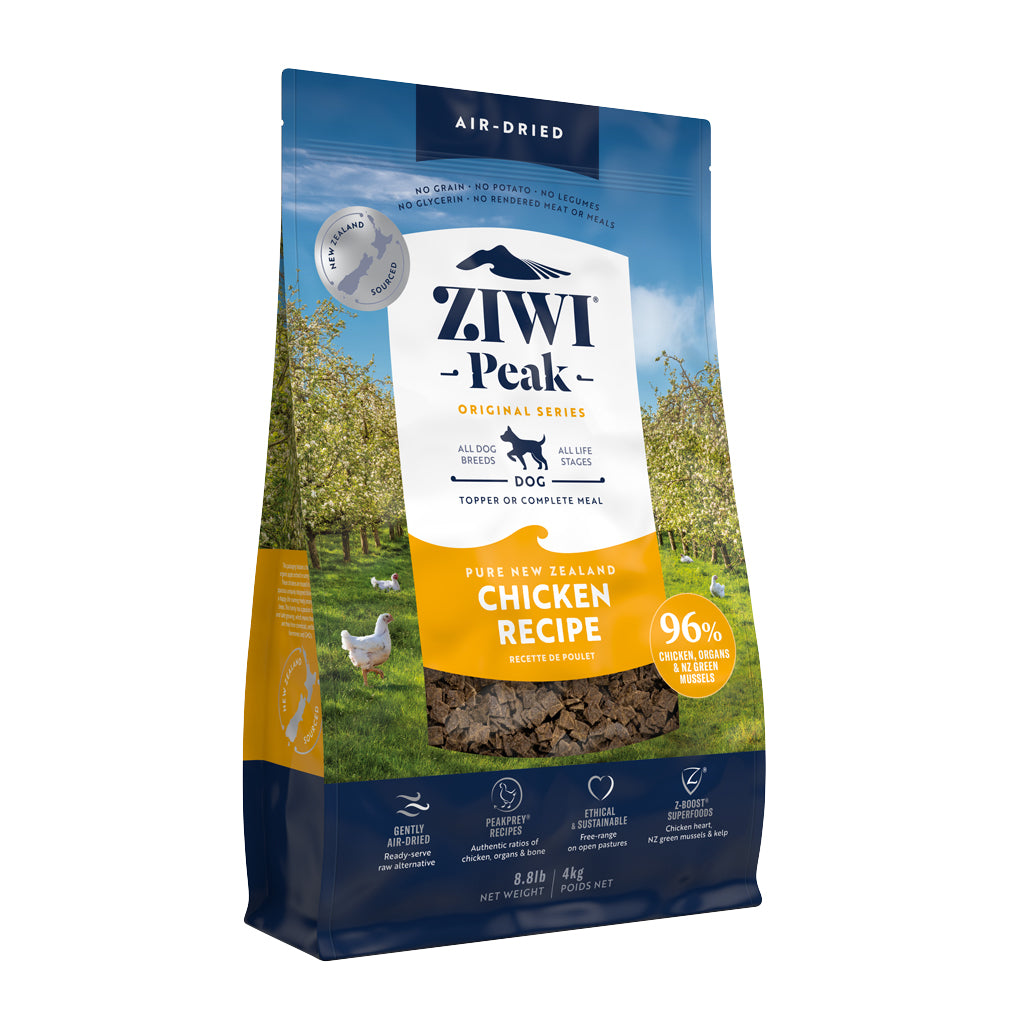 Ziwi Peak Air Dried Free Range Chicken for Dogs 8kg Value Bundle