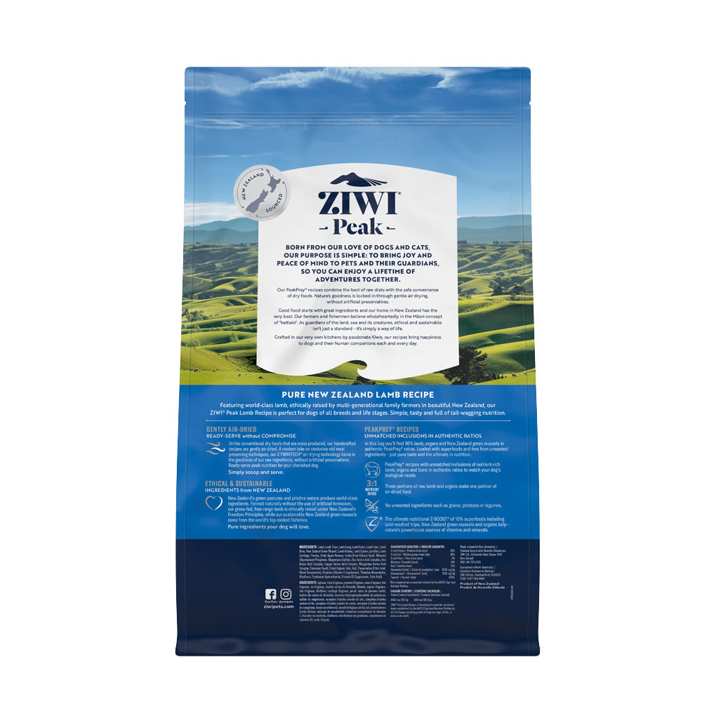 Ziwi Peak Air Dried Lamb for Dogs 8kg Value Bundle