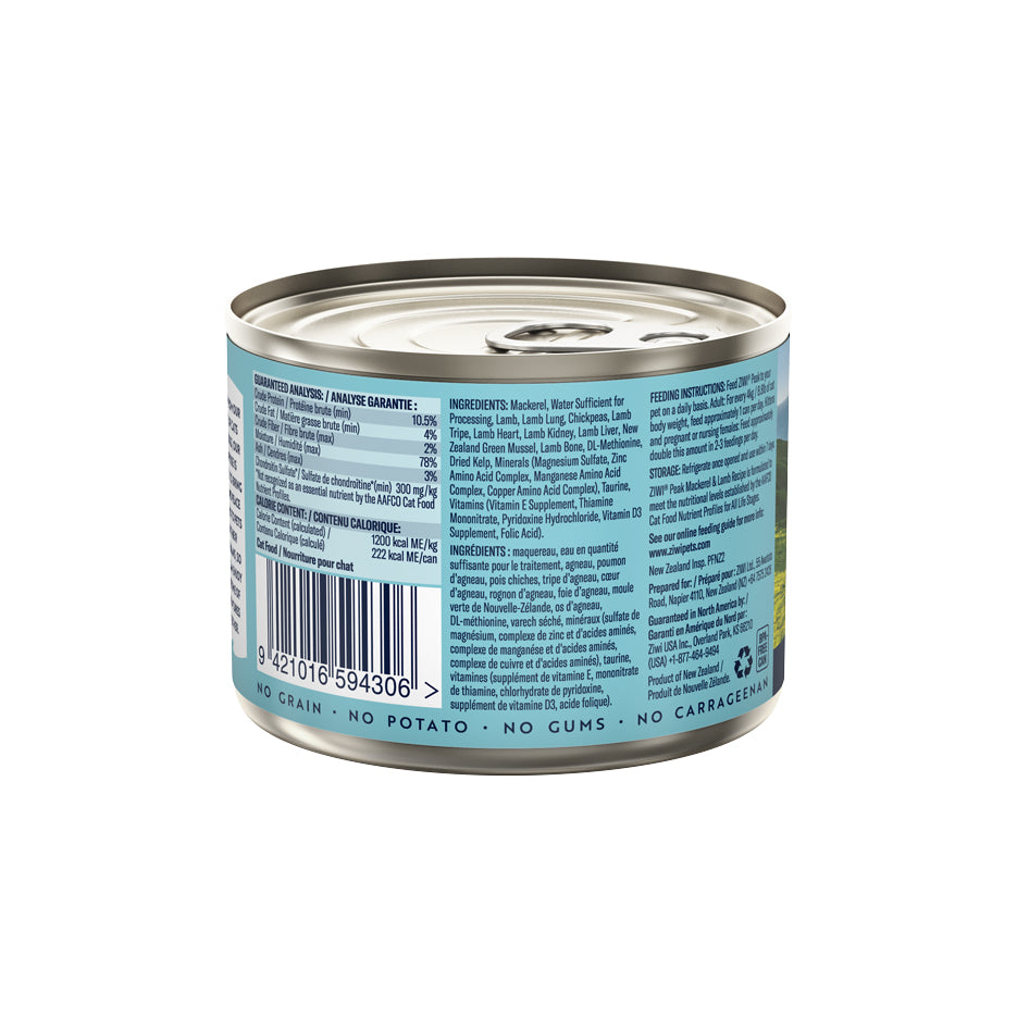 Ziwi Peak Mackerel & Lamb Wet Cat Food