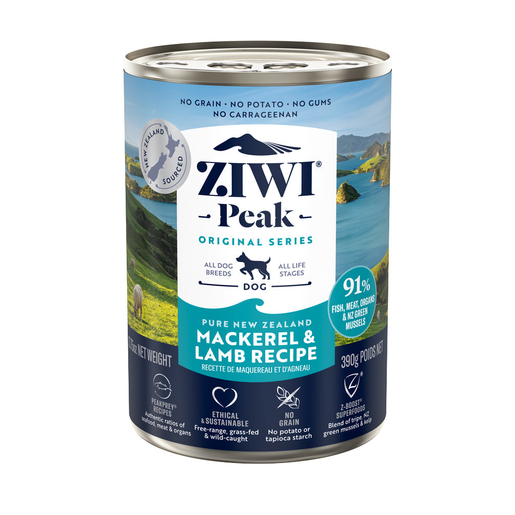 Ziwi Peak Wet Dog Food Mackerel &amp; Lamb Cans - Value Bundle