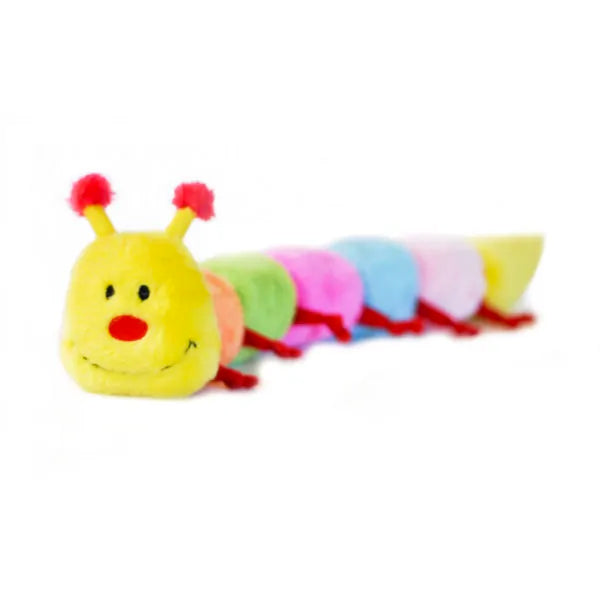 Zippy Paws Caterpillar Large with 6 Round Squeakers