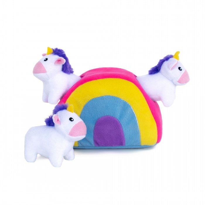 Zippy Paws Zippy Burrow - Unicorns in Rainbow