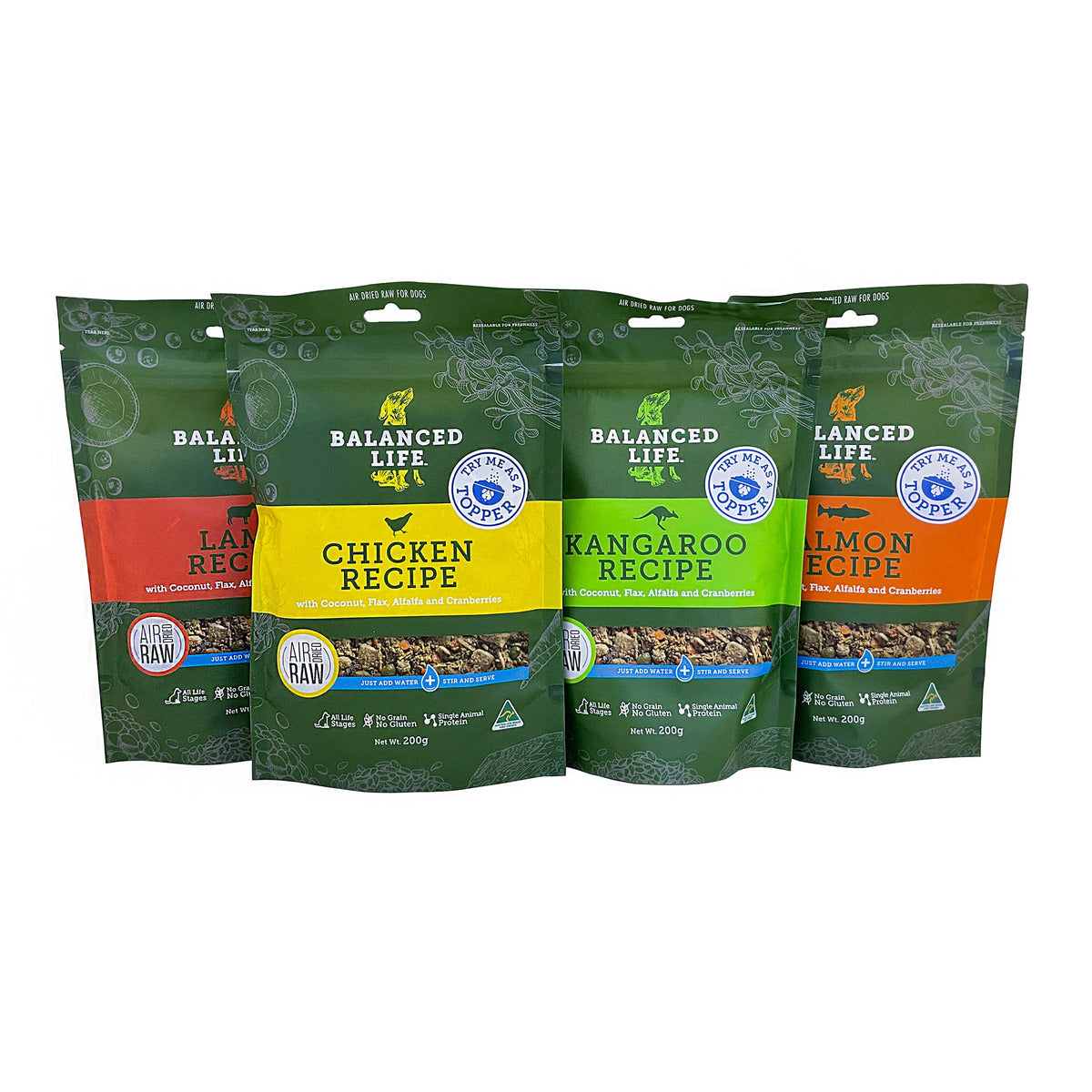 Balanced Life Canine Air Dried Topper 200g